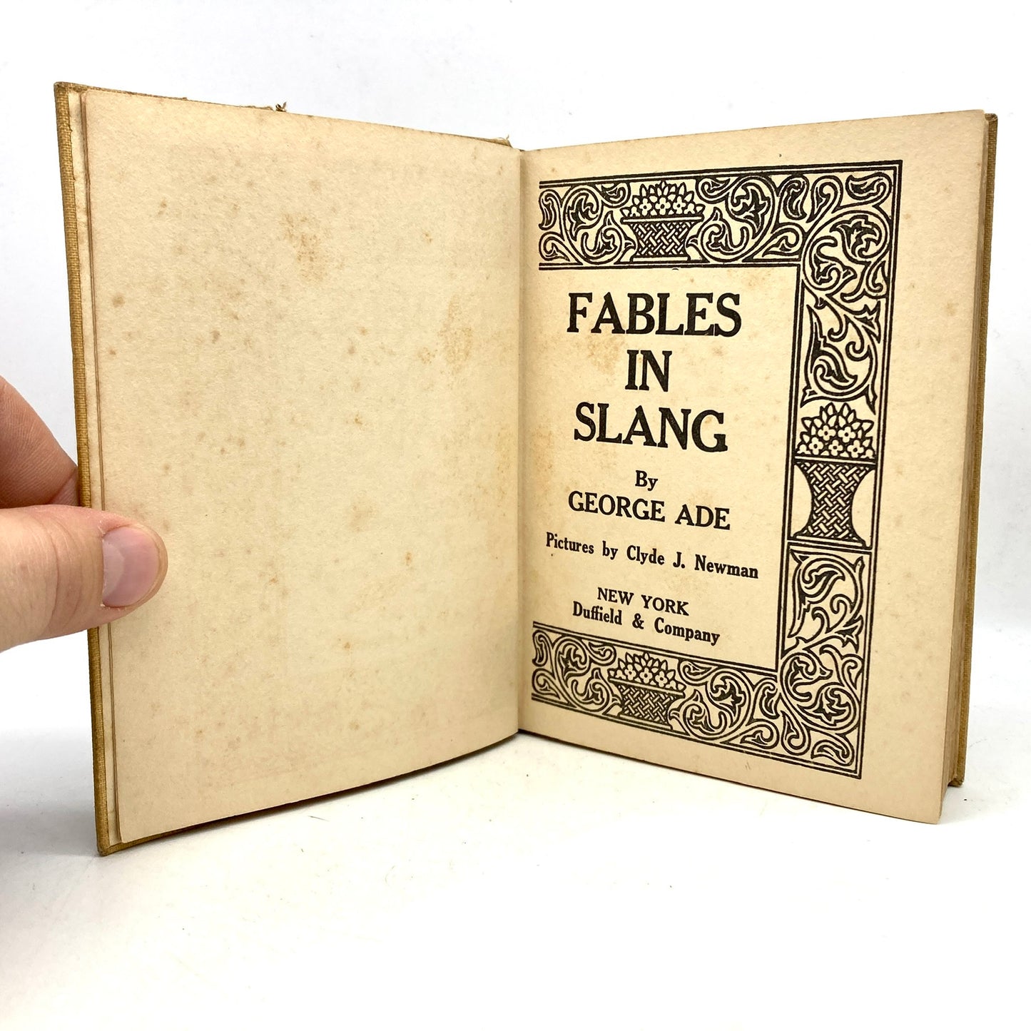 ADE, George "Fables in Slang" [Duffield & Co, 1899] - Buzz Bookstore