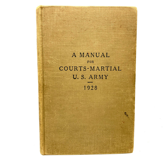 "A Manual for Courts-Martial, US Army 1928" [US Government Printing Office, 1936] - Buzz Bookstore