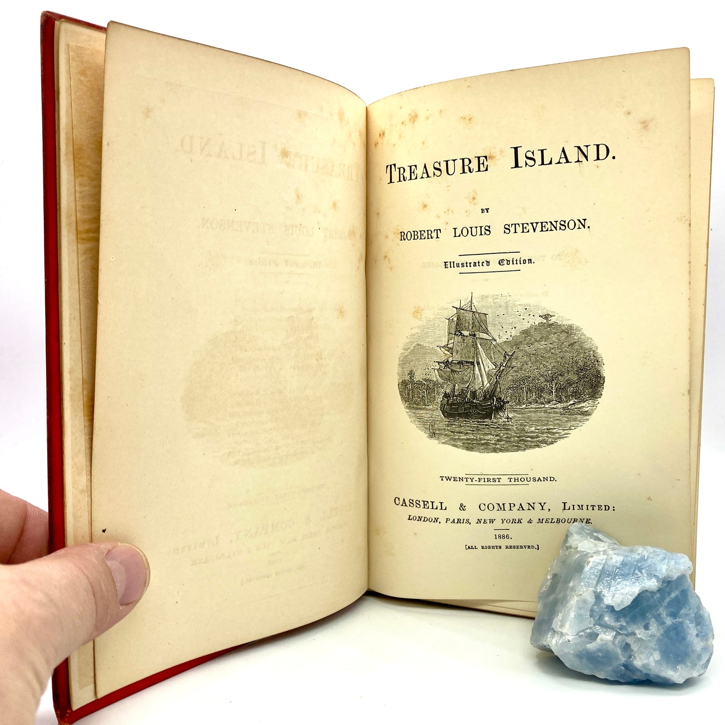 STEVENSON, Robert Louis "Treasure Island" [Cassell & Co, 1886] Illustrated Edition