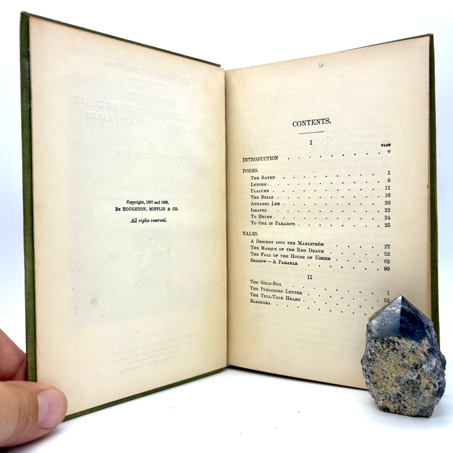 POE, Edgar Allan "Poems and Tales" [Houghton Mifflin, 1898]