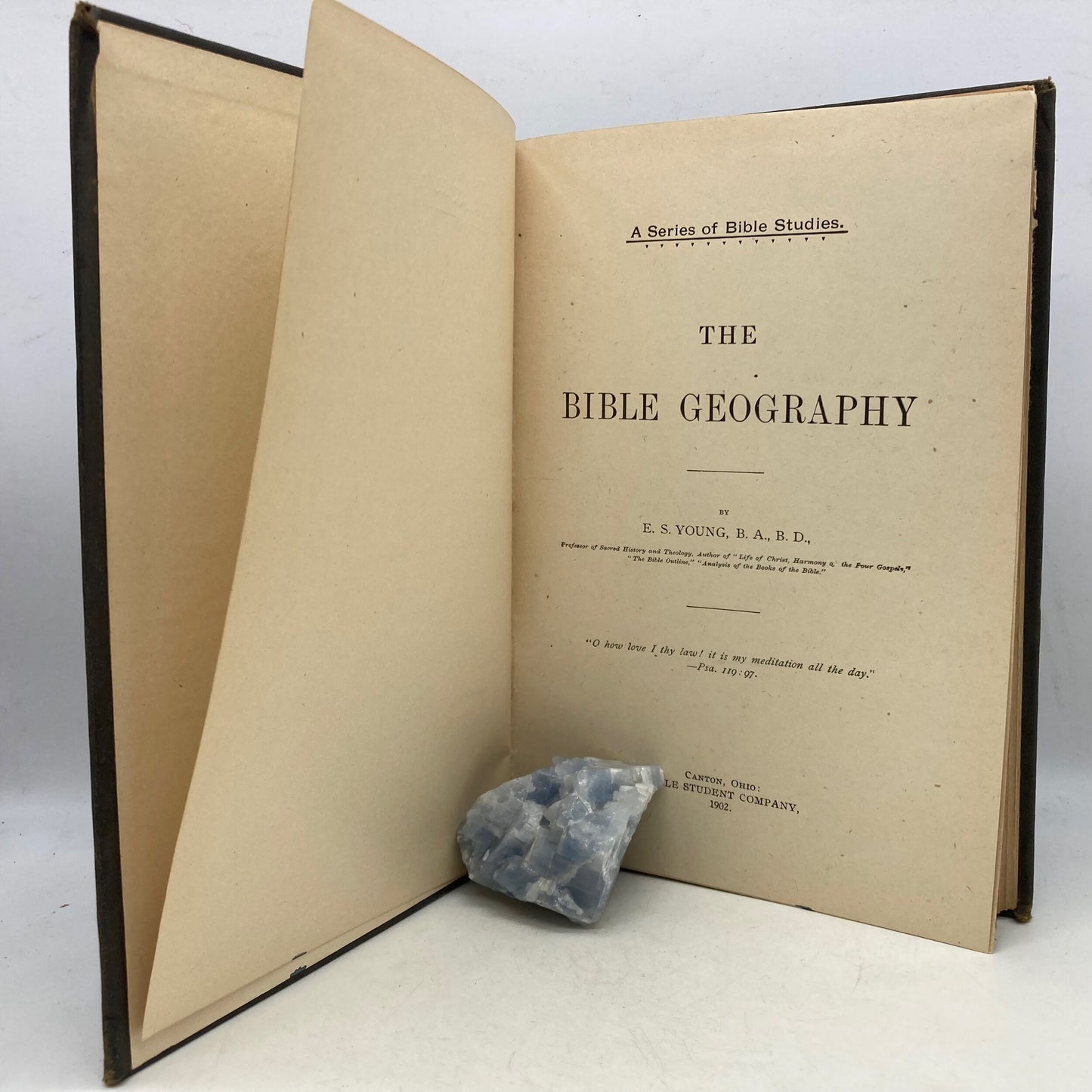 YOUNG, E.S. "The Bible Geography" [Bible Student Company, 1902] - Buzz Bookstore