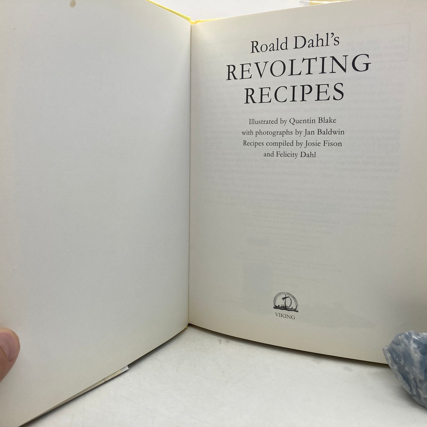 DAHL, Roald "Roald Dahl's Revolting Recipes" [Viking, 1994] 1st Edition, 1st Printing