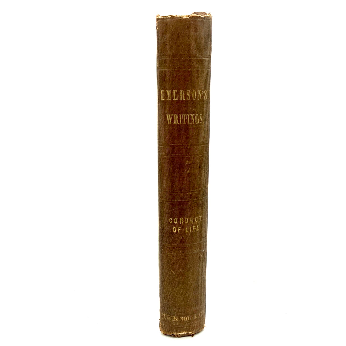 EMERSON, Ralph Waldo "The Conduct of Life" [Ticknor & Fields, 1860] 1st Edition