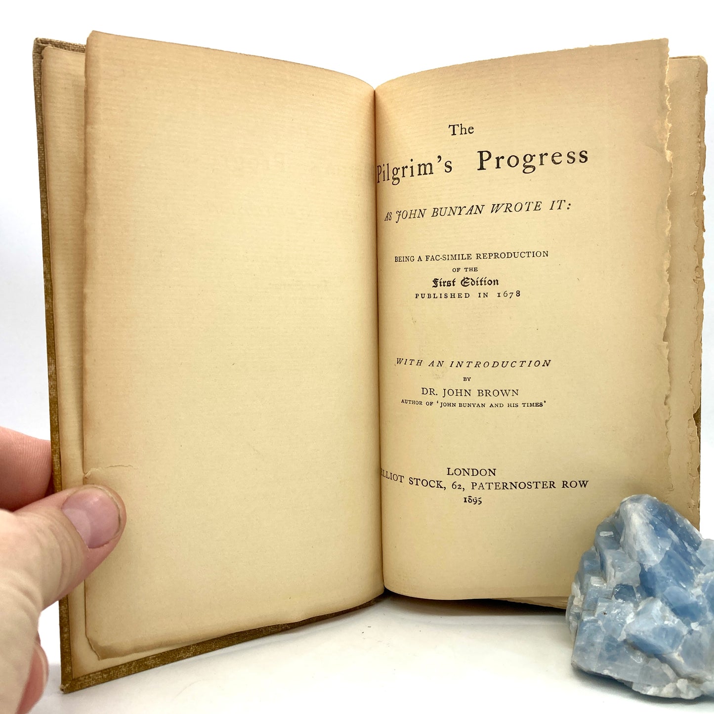 BUNYAN, John "The Pilgrim's Progress, as John Bunyan Wrote It" [Elliot Stock, 1895]