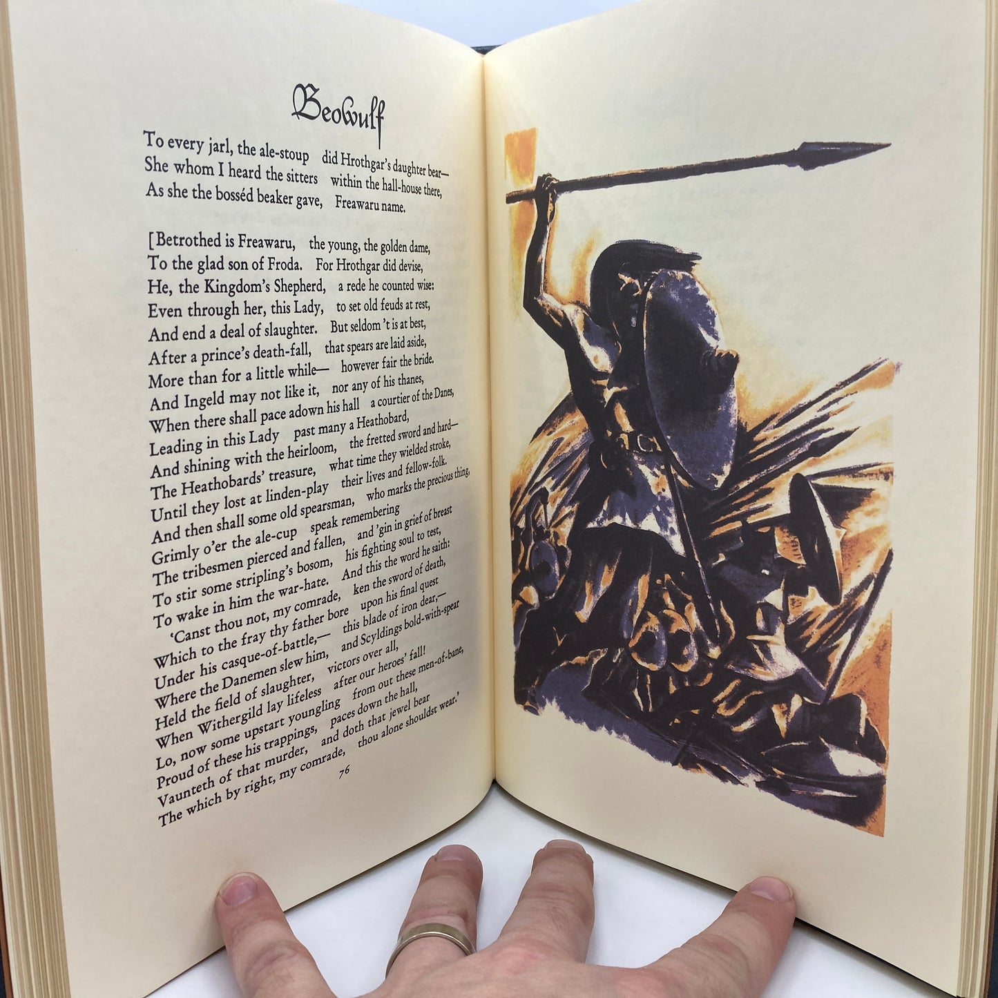 "Beowulf" [Easton Press, 2004] Illustrated by Lynd Ward