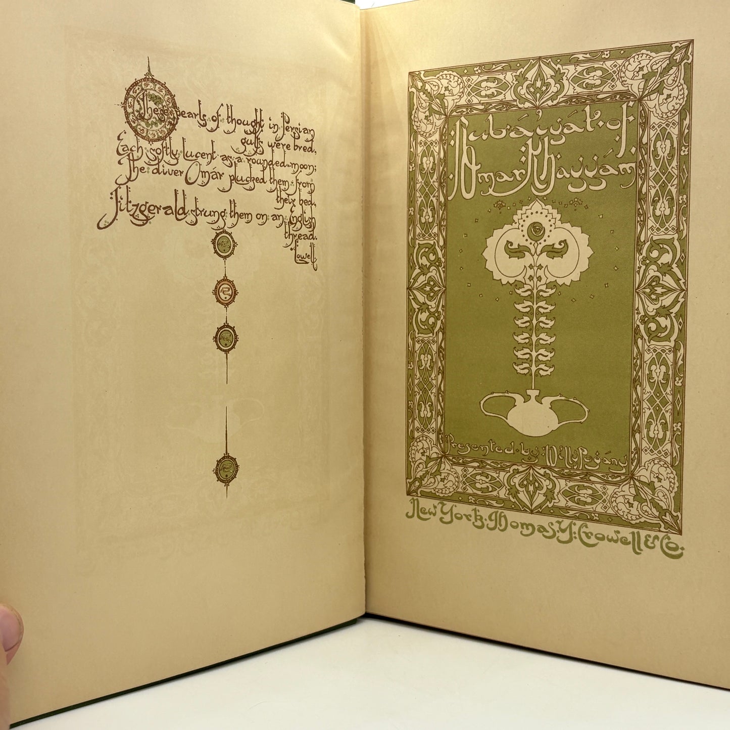 KHAYYAM, Omar "The Rubáiyát " [Thomas Y. Crowell, 1909] Willy Pogany