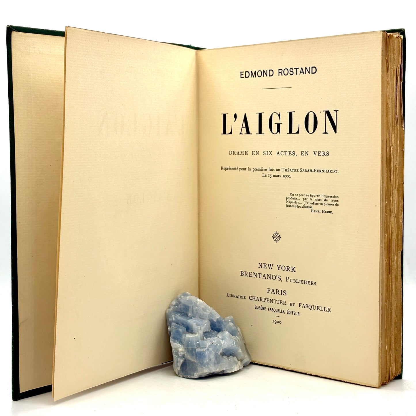 ROSTAND, Edmond “L’Aiglon” [Brentano’s / Fasquelle, 1900]