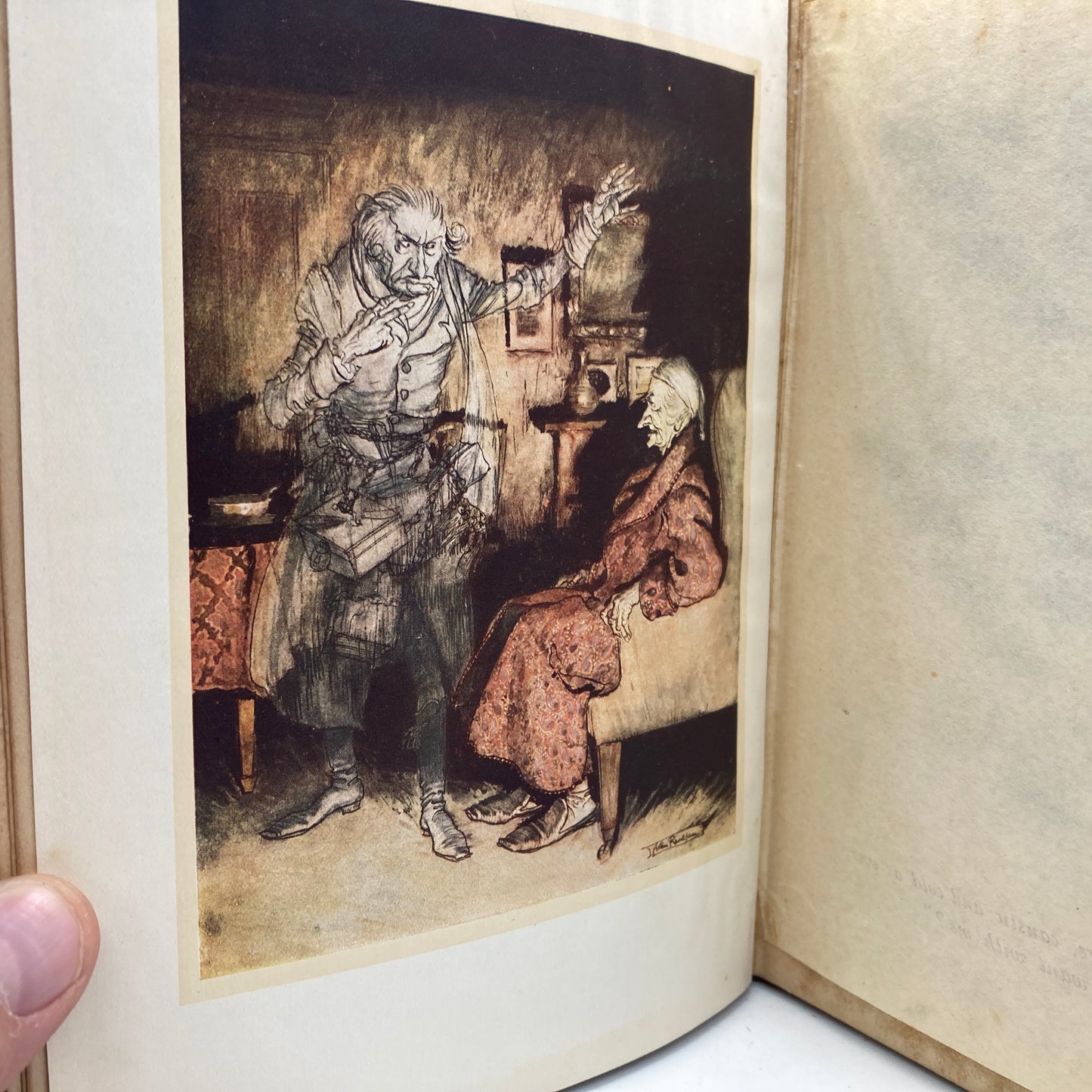 DICKENS, Charles "A Christmas Carol" [J.B. Lippincott, n.d./c1929] Arthur Rackham