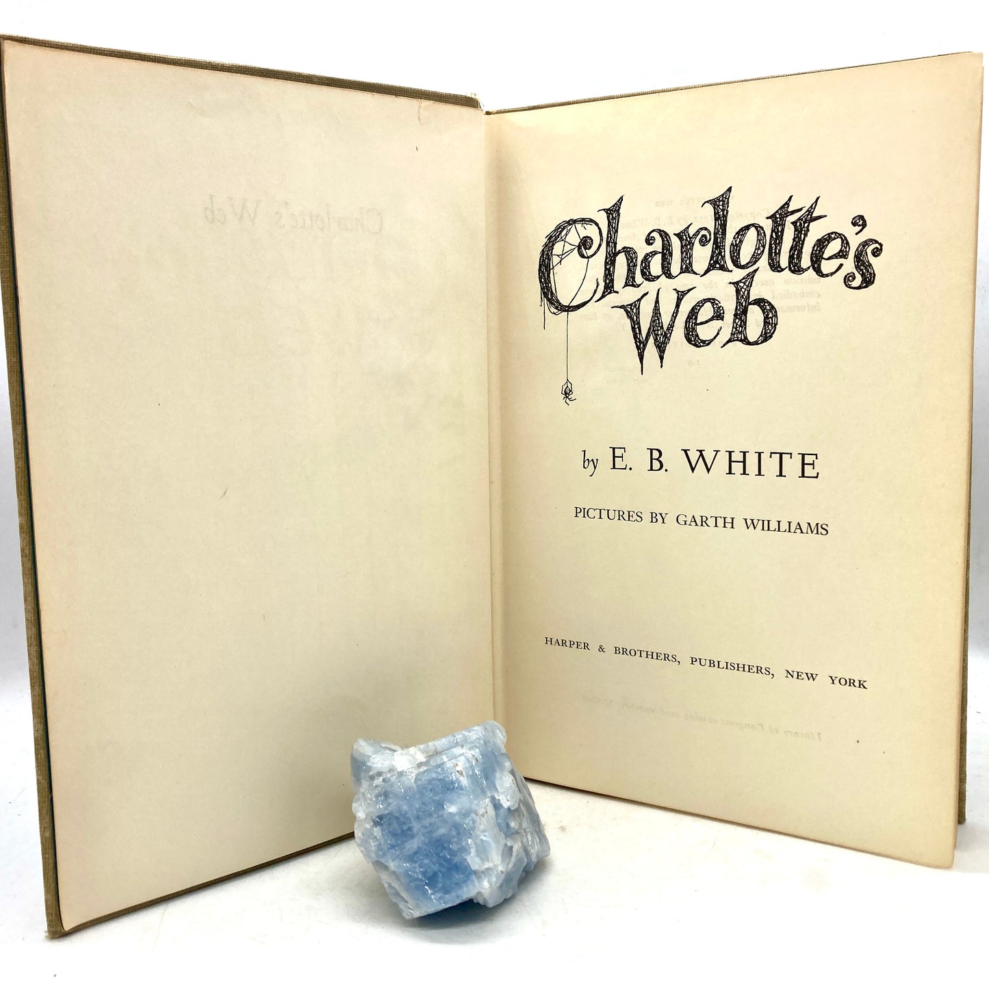 WHITE, E.B. "Charlotte's Web" [Harper & Brothers, 1952] 1st Edition, 1st Printing