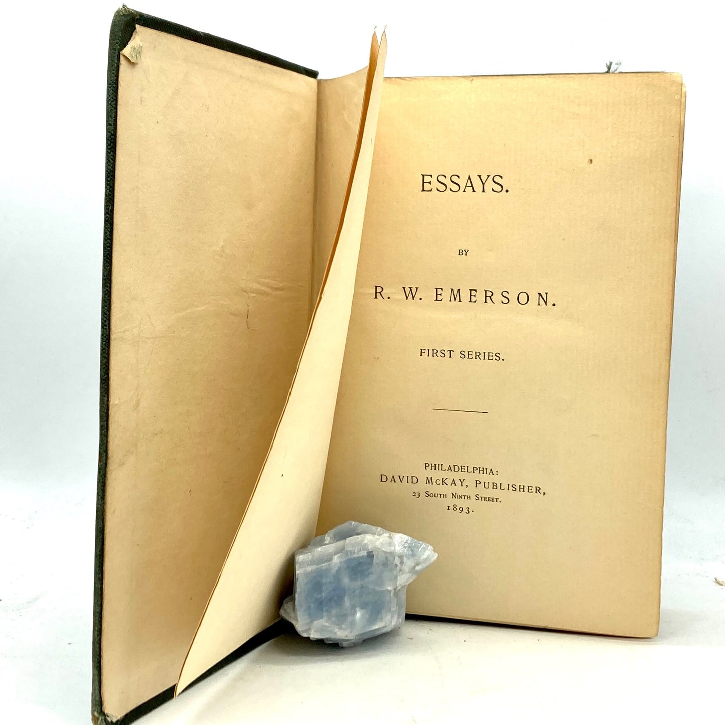 EMERSON, Ralph Waldo "Essays" [David McKay, 1893] - 2 Volumes - Buzz Bookstore