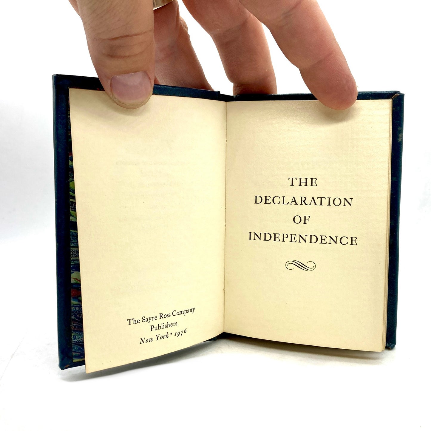 "The Declaration on Independence" / "The Constitution" [Sayre Ross, 1976]