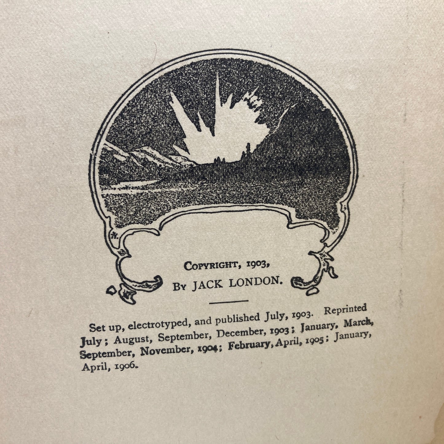 LONDON, Jack "The Call of the Wild" [Grosset & Dunlap, April 1906]