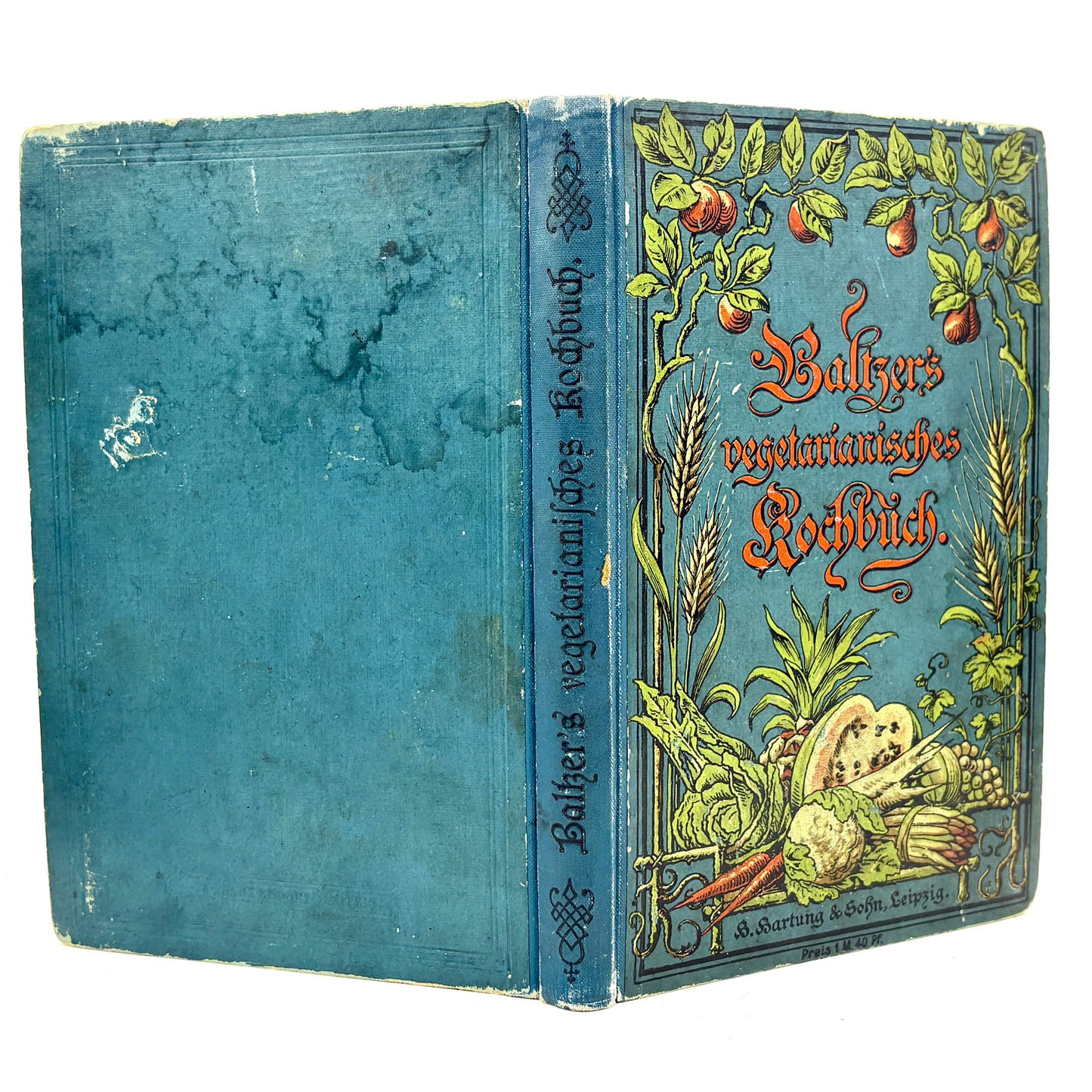 BALTZER, Eduard "Vegetarianisches Kochbuch" [Hartung, 1898] Vegetarian Cookbook