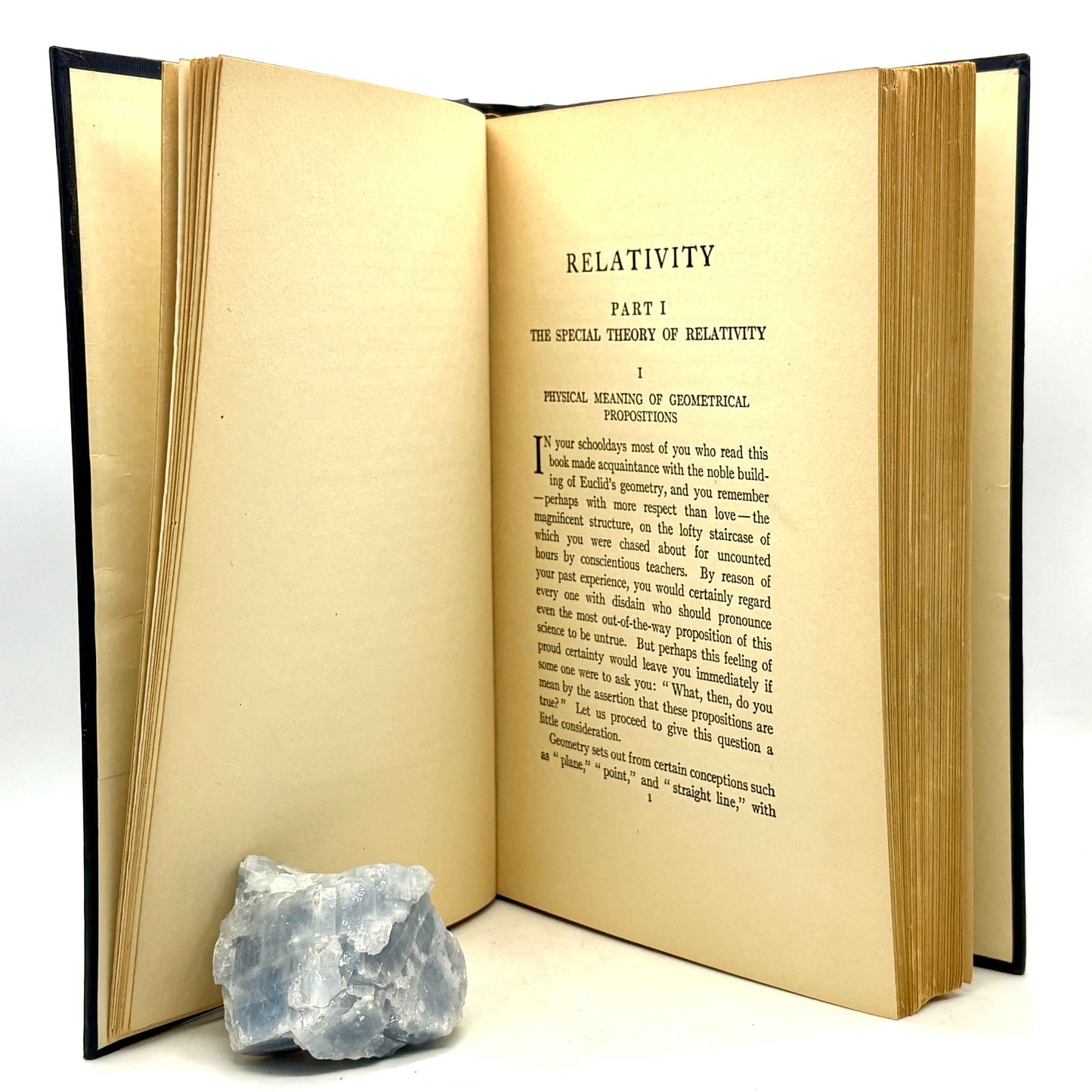 EINSTEIN, Albert “Relativity: The Special and the General Theory” [Henry Holt, 1921] 3rd Printing