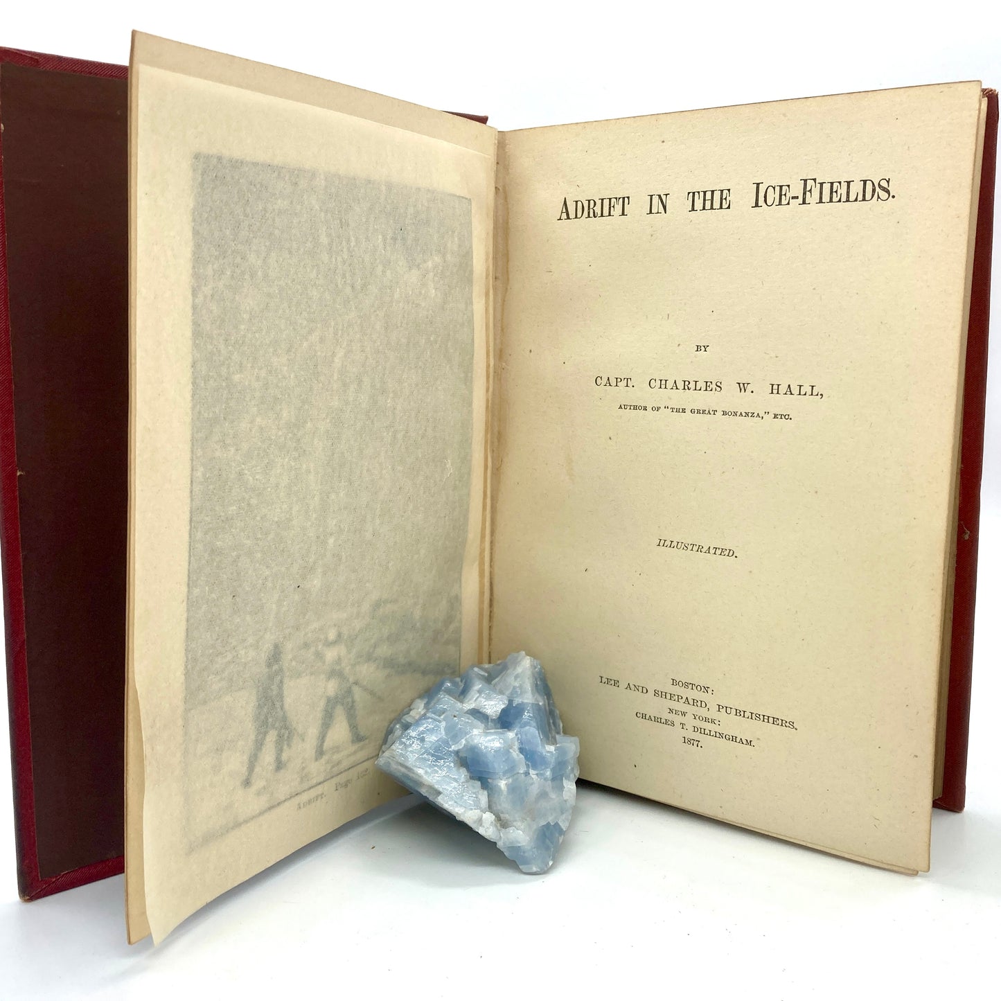 HALL, Charles W. "Adrift in the Ice Fields" [Lee and Shepard, 1877] 1st Edition