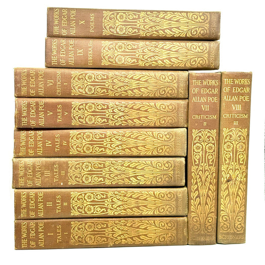 POE, Edgar Allan "The Works of Edgar Allan Poe" [Scribner's, 1914] 10 Vols