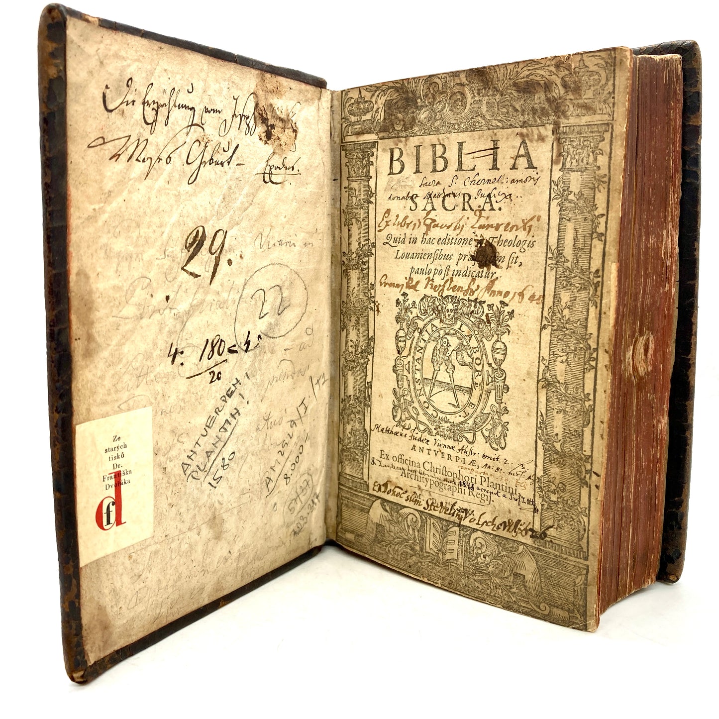 "Biblia Sacra" [Christoph Plantin, 1580] Bible