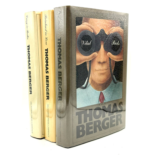 BERGER, Thomas “Crazy in Berlin”/“Reinhart in Love”/“Vital Parts” [Delacorte, 1982]
