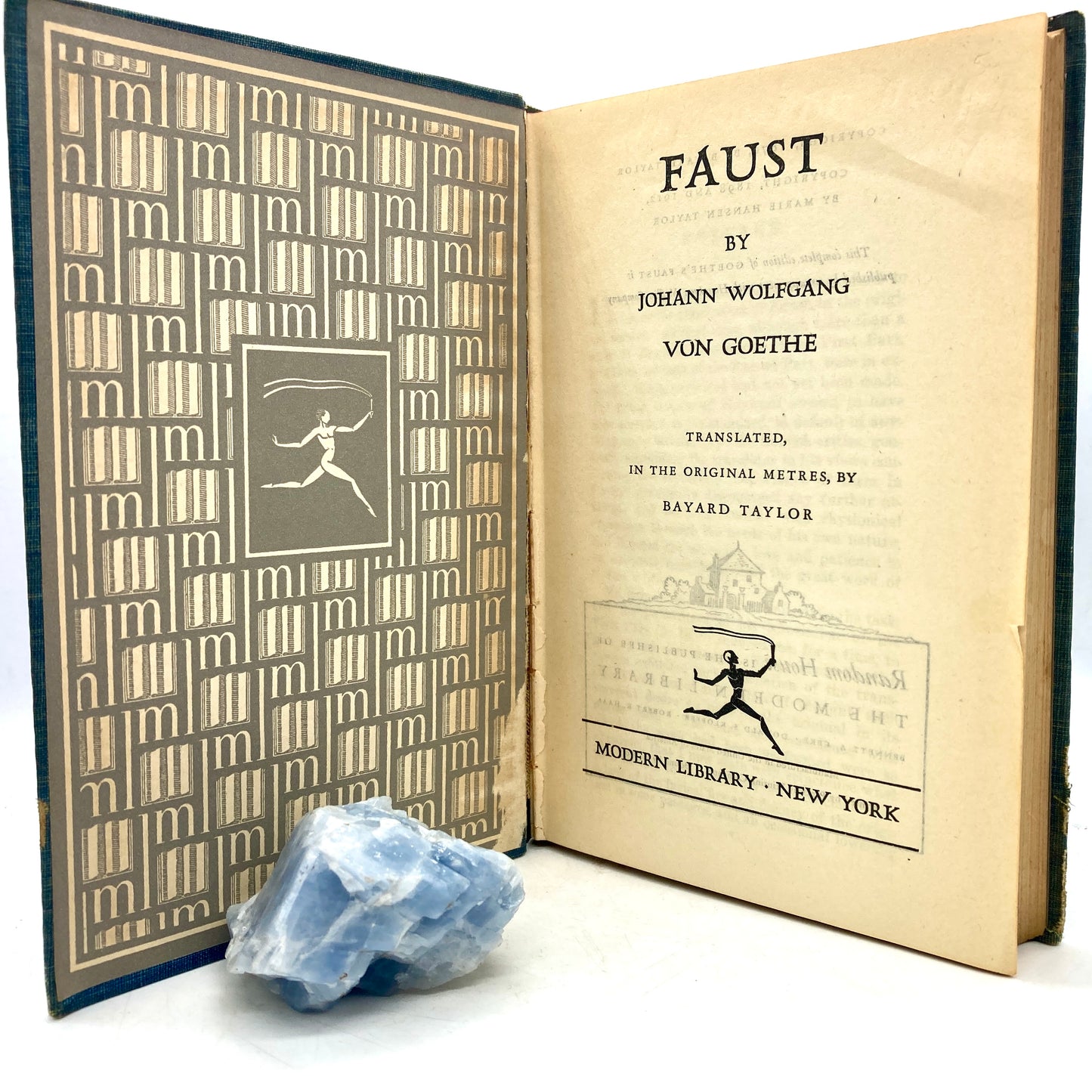 VON GOETHE, Johann Wolfgang "Faust, A Tragedy" [Modern Library, n.d./c1937]