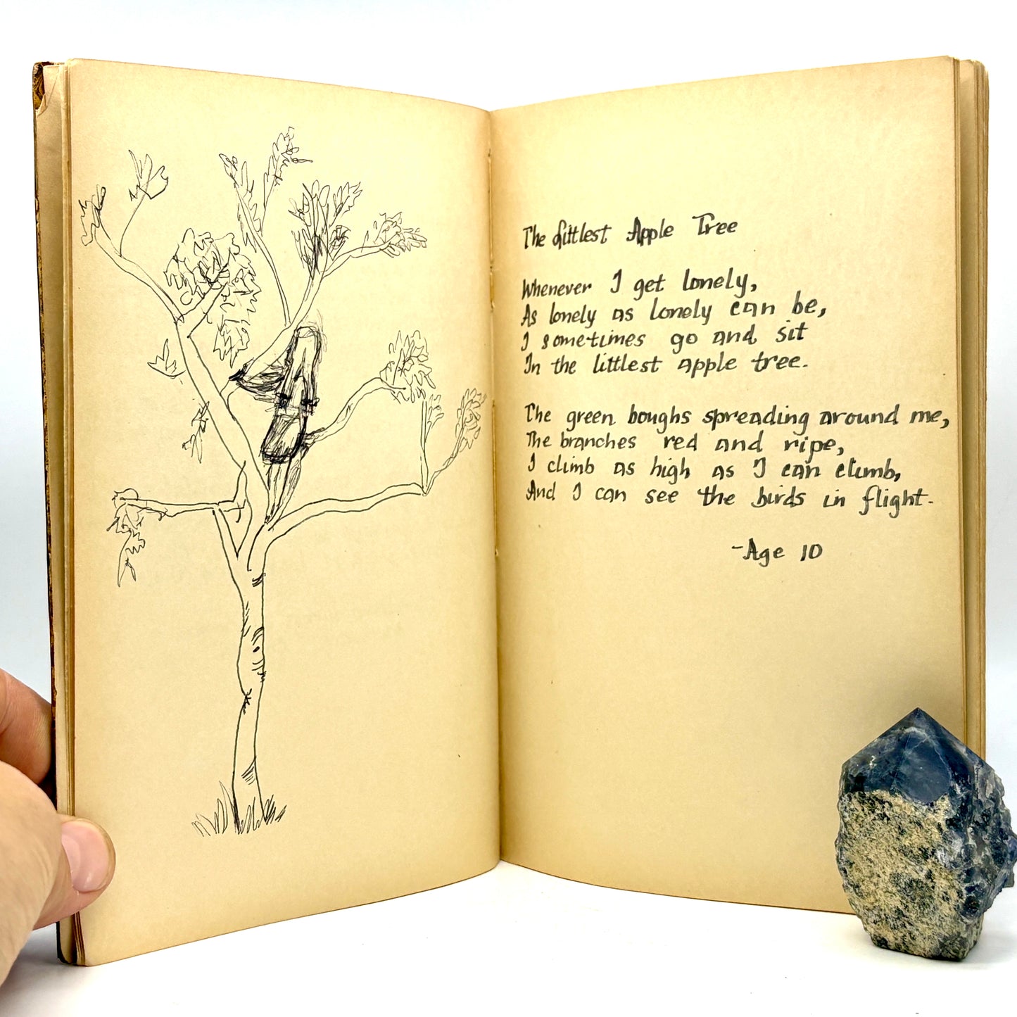 HOHN, Madeleine X. “Cut Violets” [1960–1966] Handwritten Poetry Manuscript Book