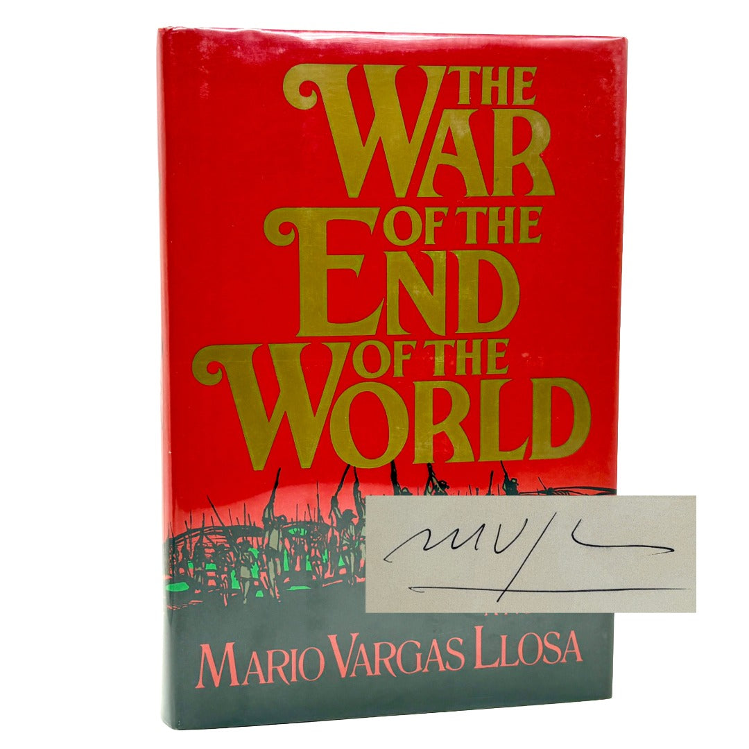 VARGAS LLOSA, Mario "The War of the End of the World" [1984] Signed 1st Printing