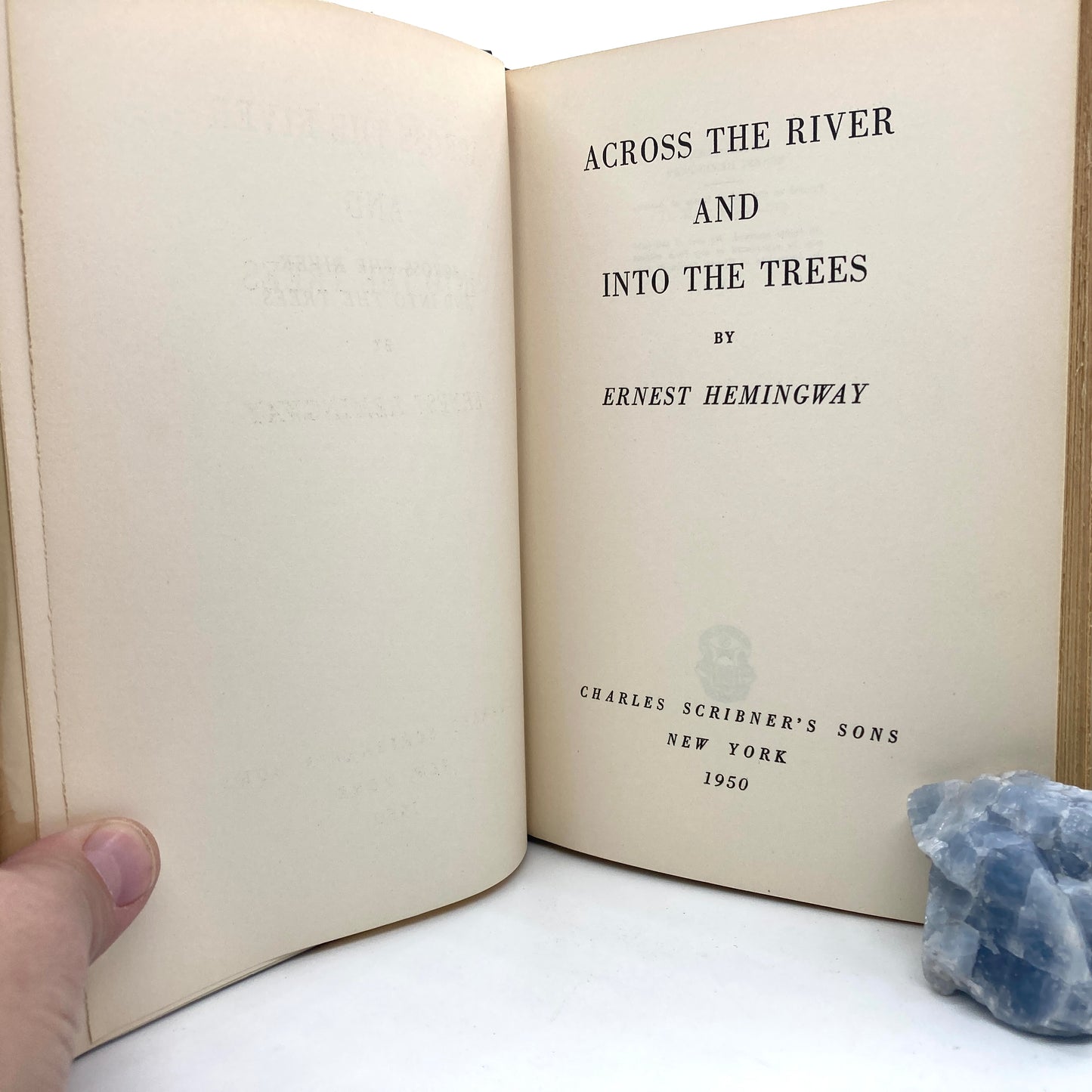 HEMINGWAY, Ernest "Across the River and Into the Trees" [Scribners, 1950] 1st Edition