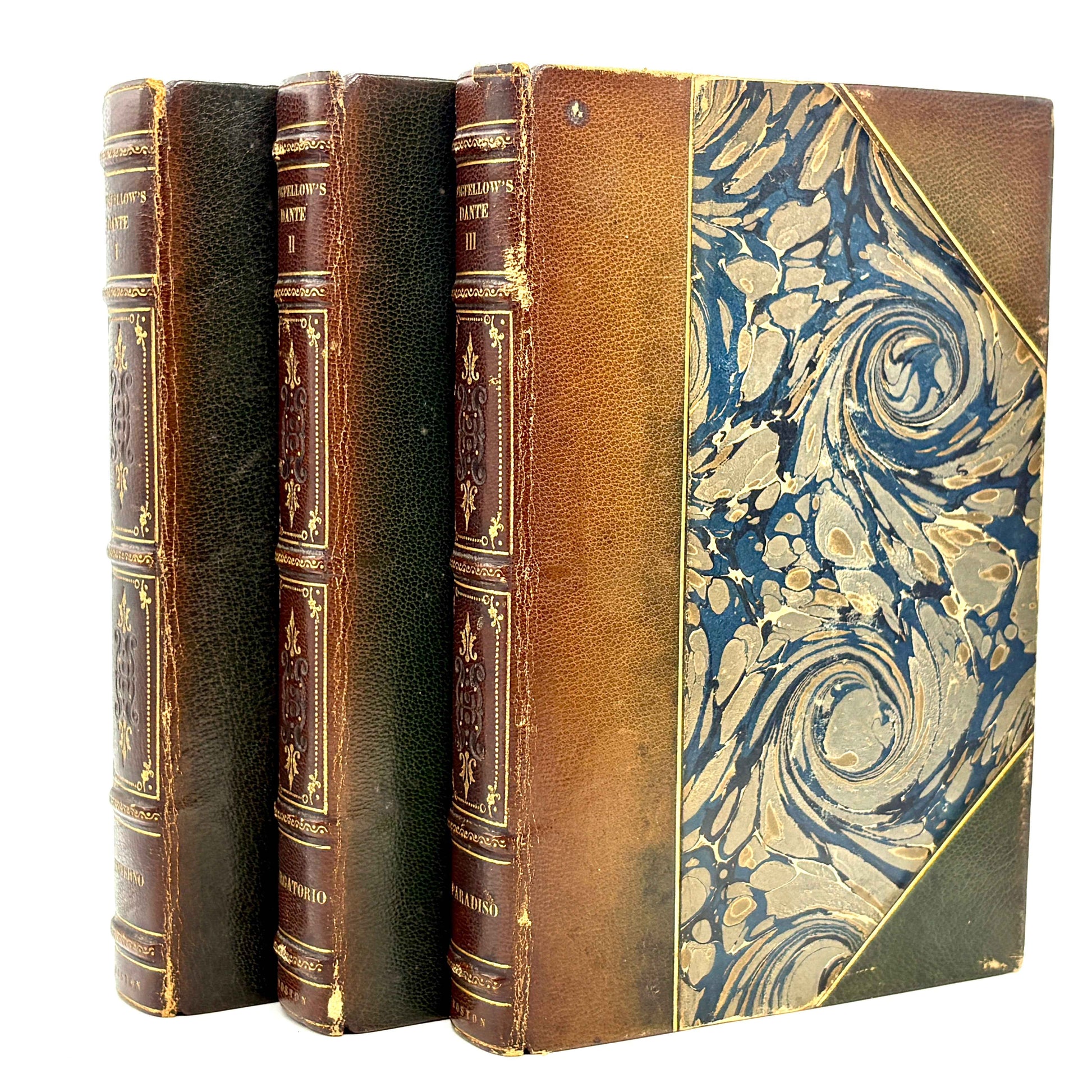 ALIGHIERI, Dante "The Divine Comedy" [Houghton Mifflin, 1895] Longfellow Translation