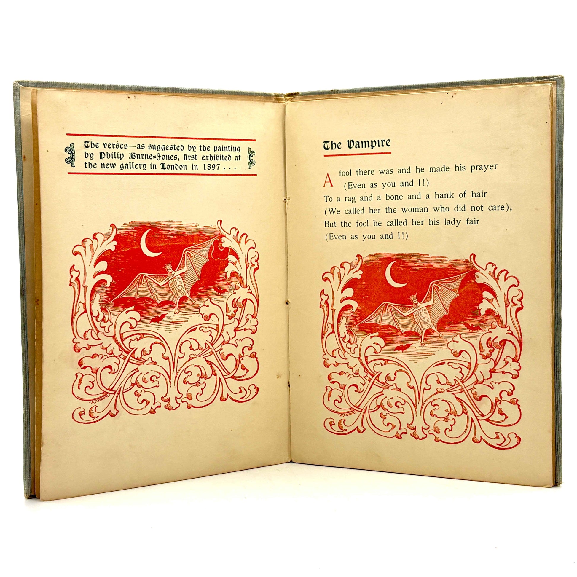 KIPLING, Rudyard "The Vampire" [Privately Printed, 1898]