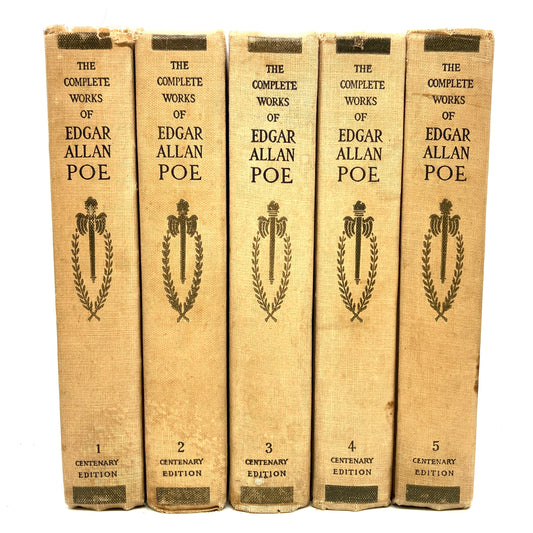 POE, Edgar Allan "The Complete Works" [P.F. Collier & Son, 1903] 5 Volumes