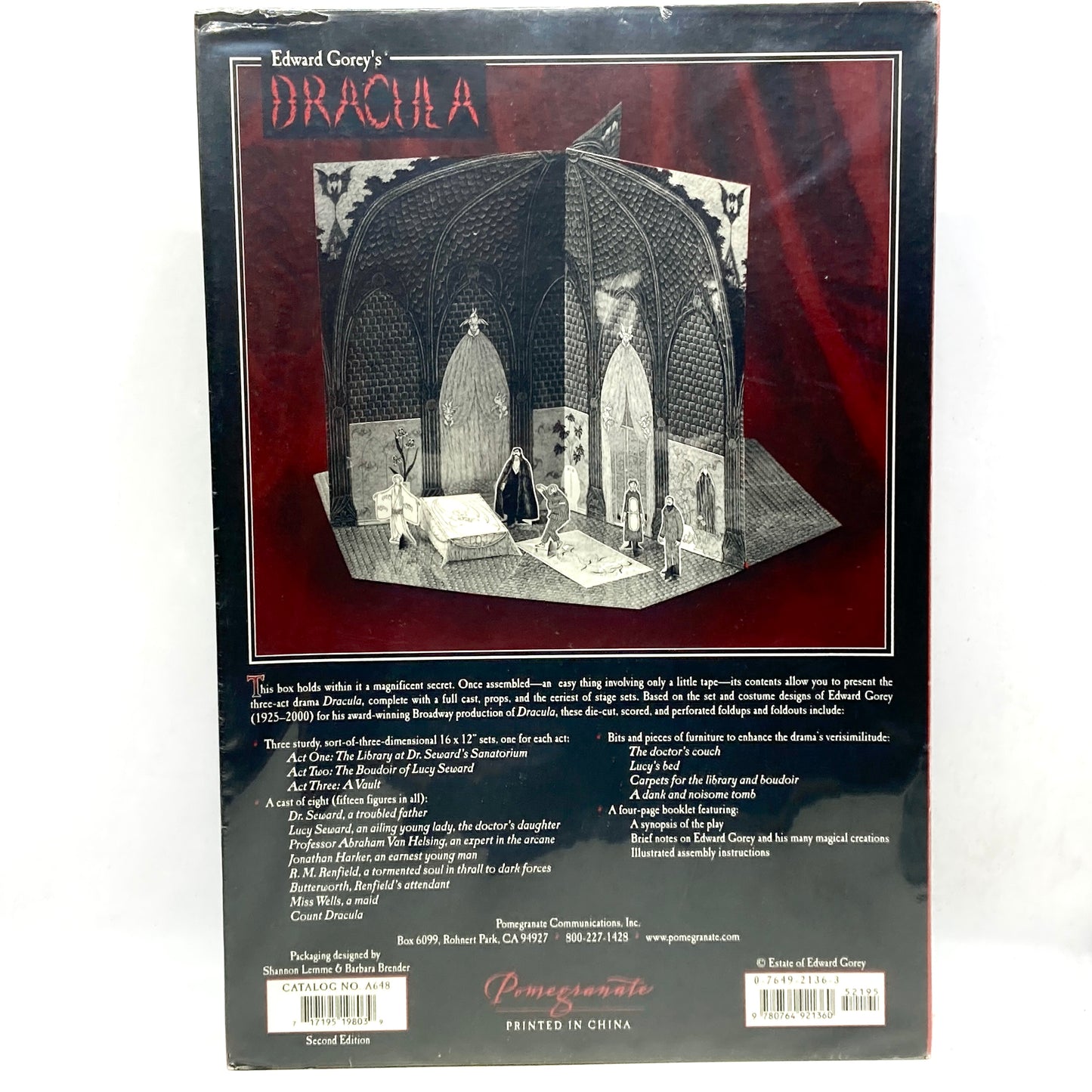 GOREY, Edward "Dracula: A Toy Theatre" [Pomegranate, 2007] 2nd Edition