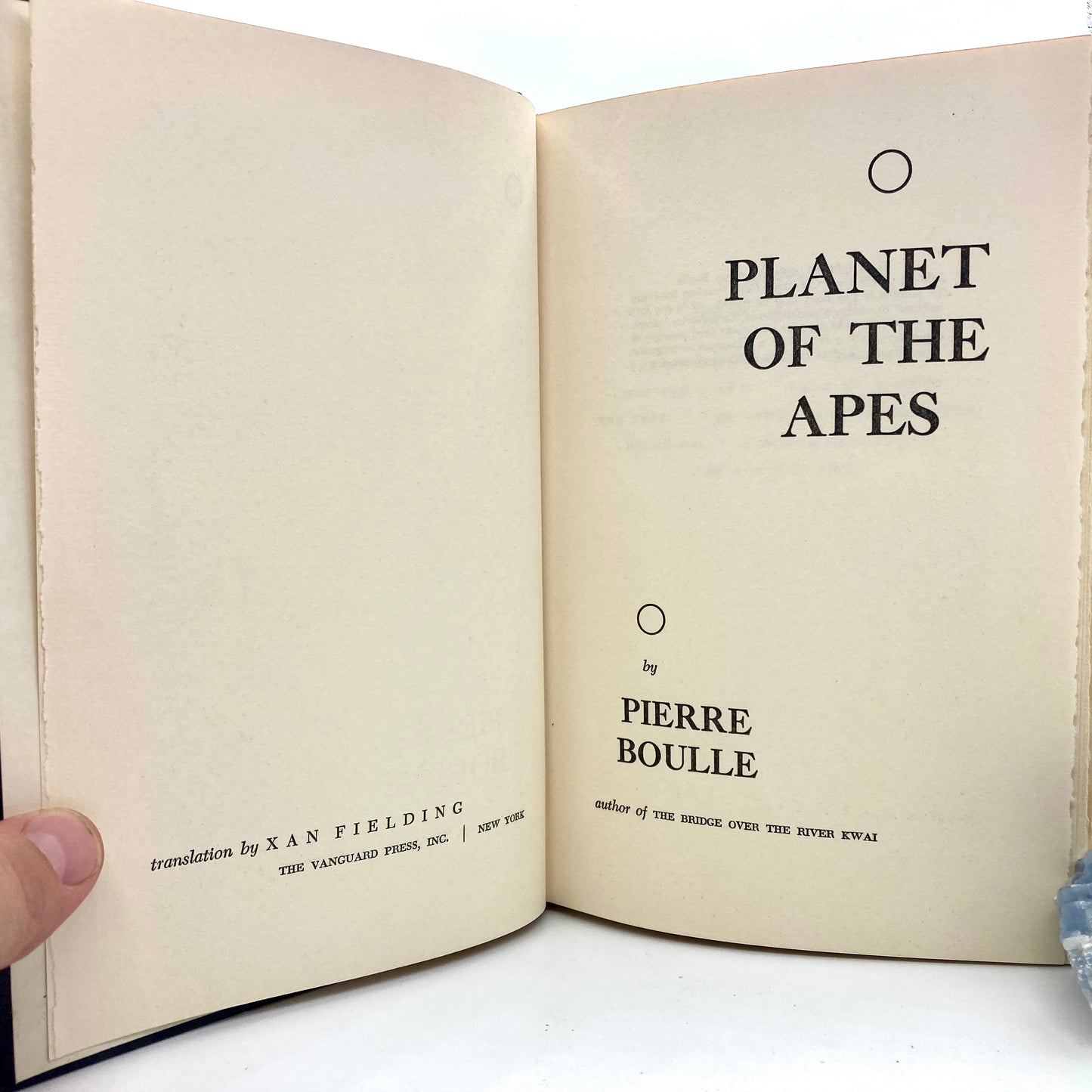 BOULLE, Pierre "Planet of the Apes" [Vanguard, 1963]