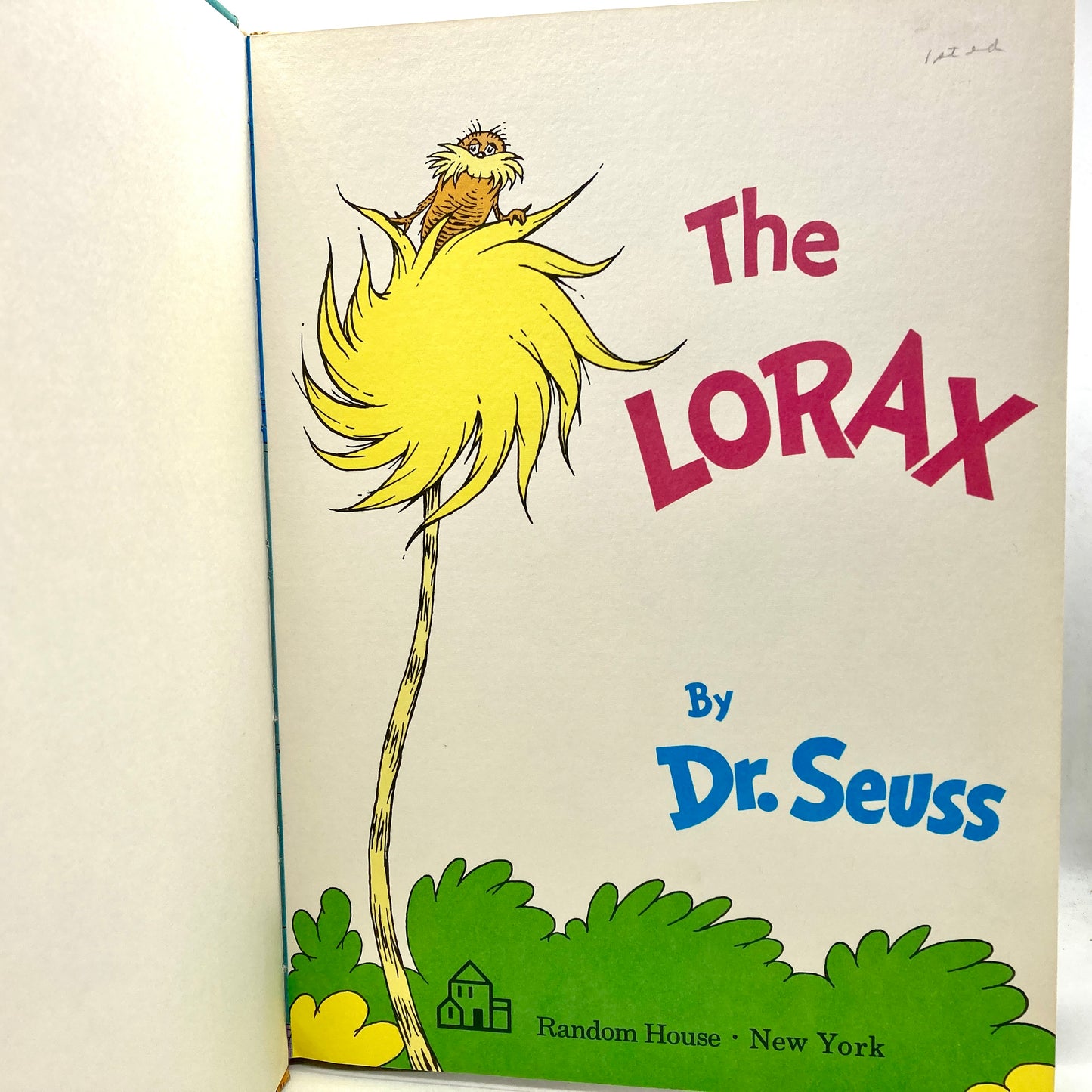 SEUSS, Dr. "The Lorax" [Random House, 1971] 1st Edition/1st Issue