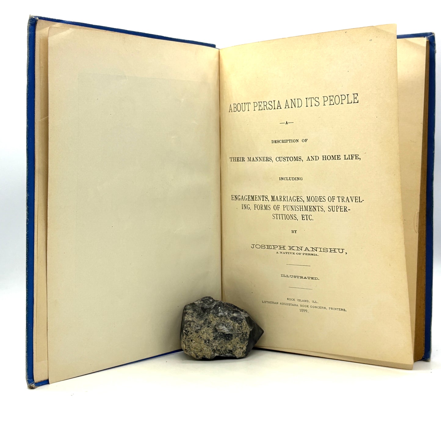 KNANISHU, Joseph "About Persia and Its People" [Lutheran Augustana, 1899]