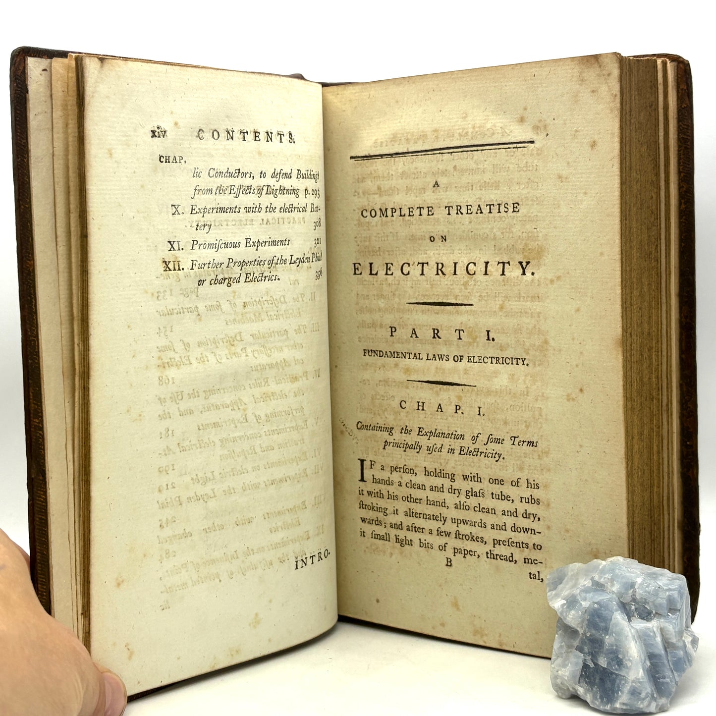 CAVALLO, Tiberius "The Complete Treatise on Electricity" [C. Dilly, 1795] Illustrated