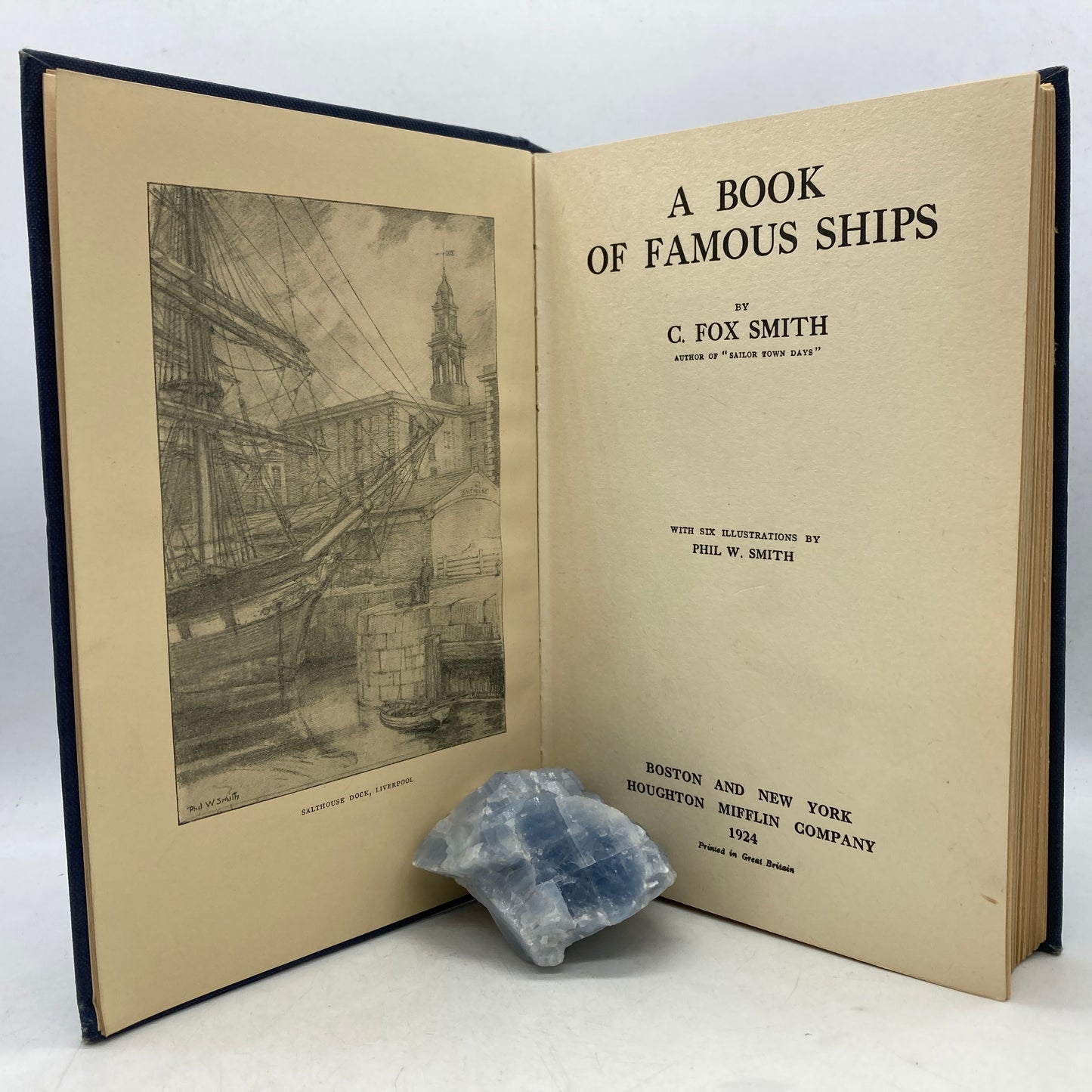 SMITH, C. Fox "A Book of Famous Ships" [Houghton Mifflin, 1924]