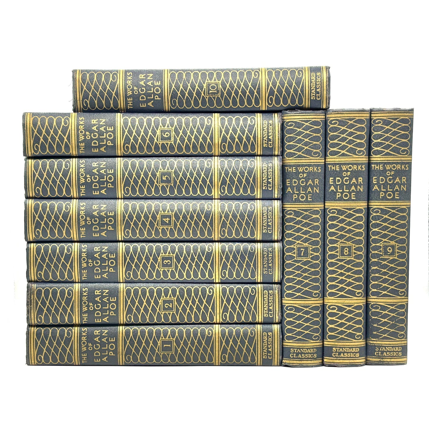 POE, Edgar Allan "The Works of Edgar Allan Poe" [Standard Book Co, 1933] 10 Vols