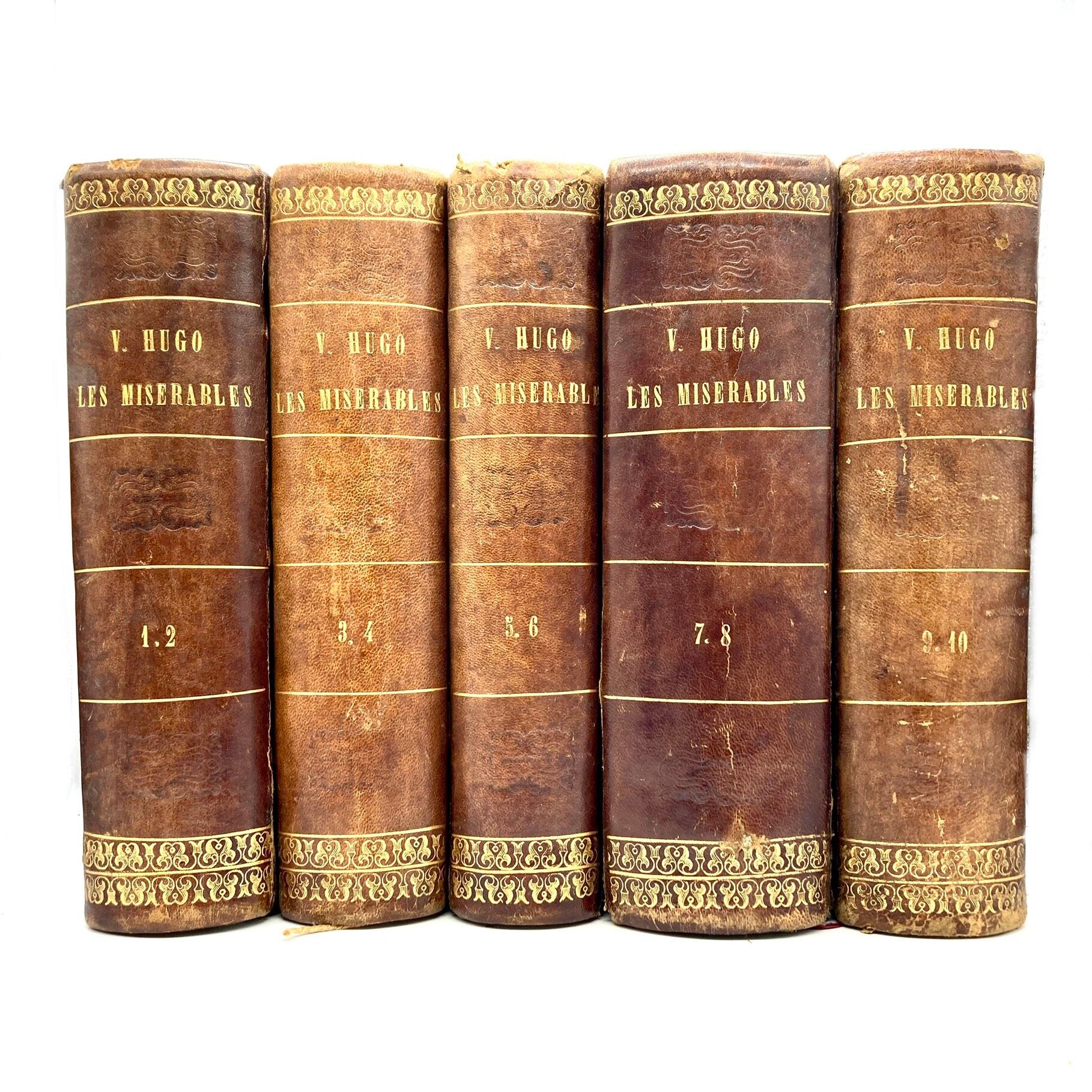 HUGO, Victor "Les Miserables" [Lacroix, Verboeckhoven & Ce, 1862] 1st Edition - Buzz Bookstore