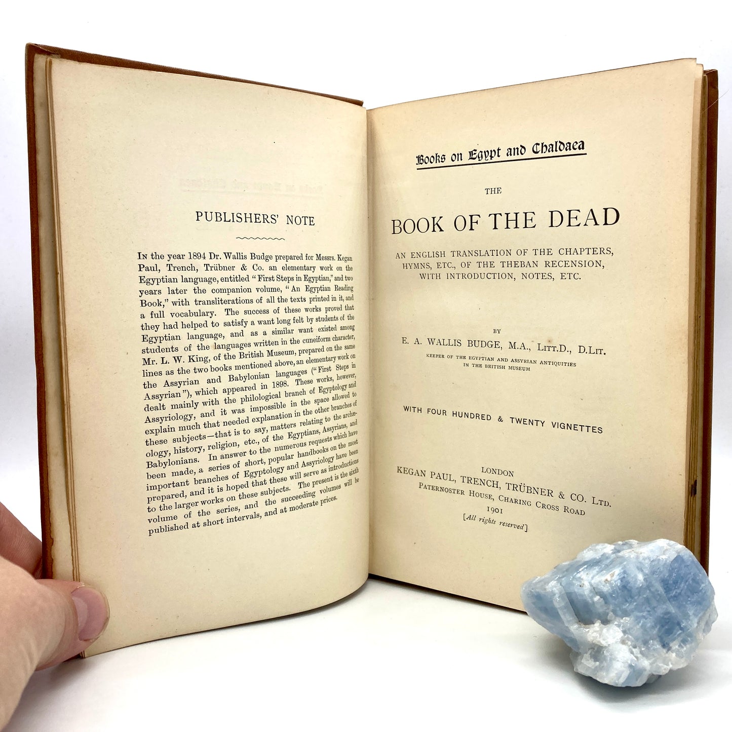 BUDGE, E.A. Wallis "The Book of the Dead" [Kegan Paul, Trench, Trubner & Co, 1901]