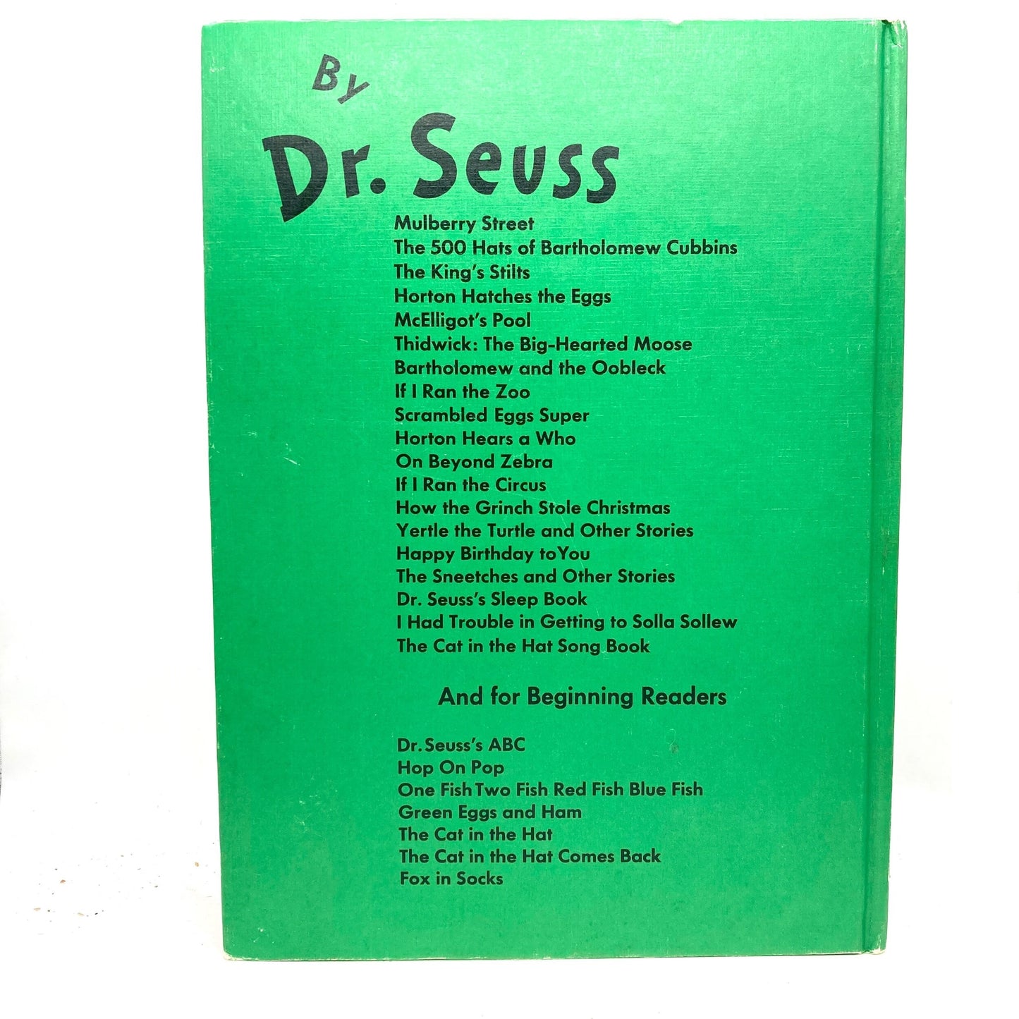 SEUSS, Dr. "How the Grinch Stole Christmas" [Random House, c1967] - Buzz Bookstore