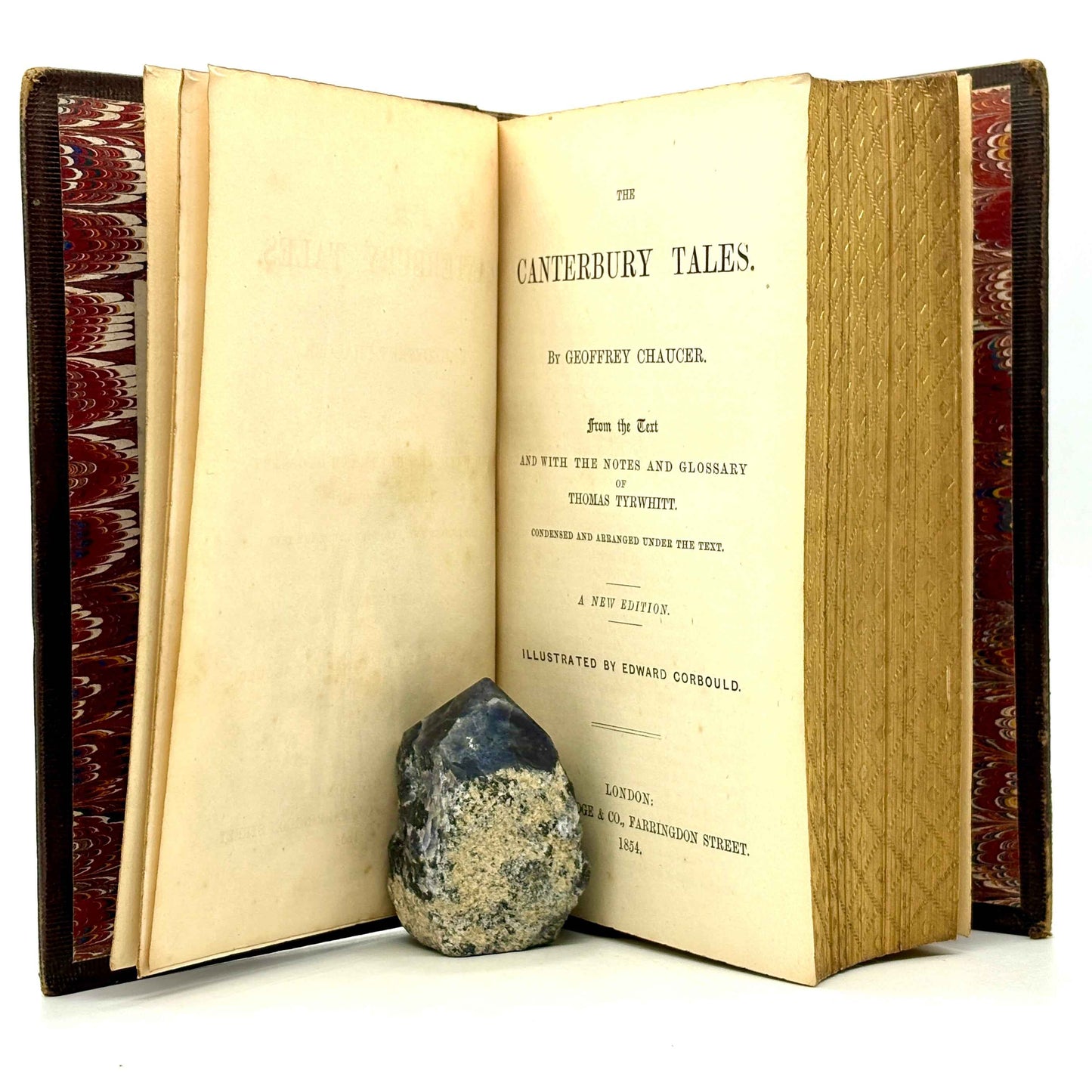 CHAUCER, Geoffrey "The Canterbury Tales" [Routledge, 1854] Gauffered Edges