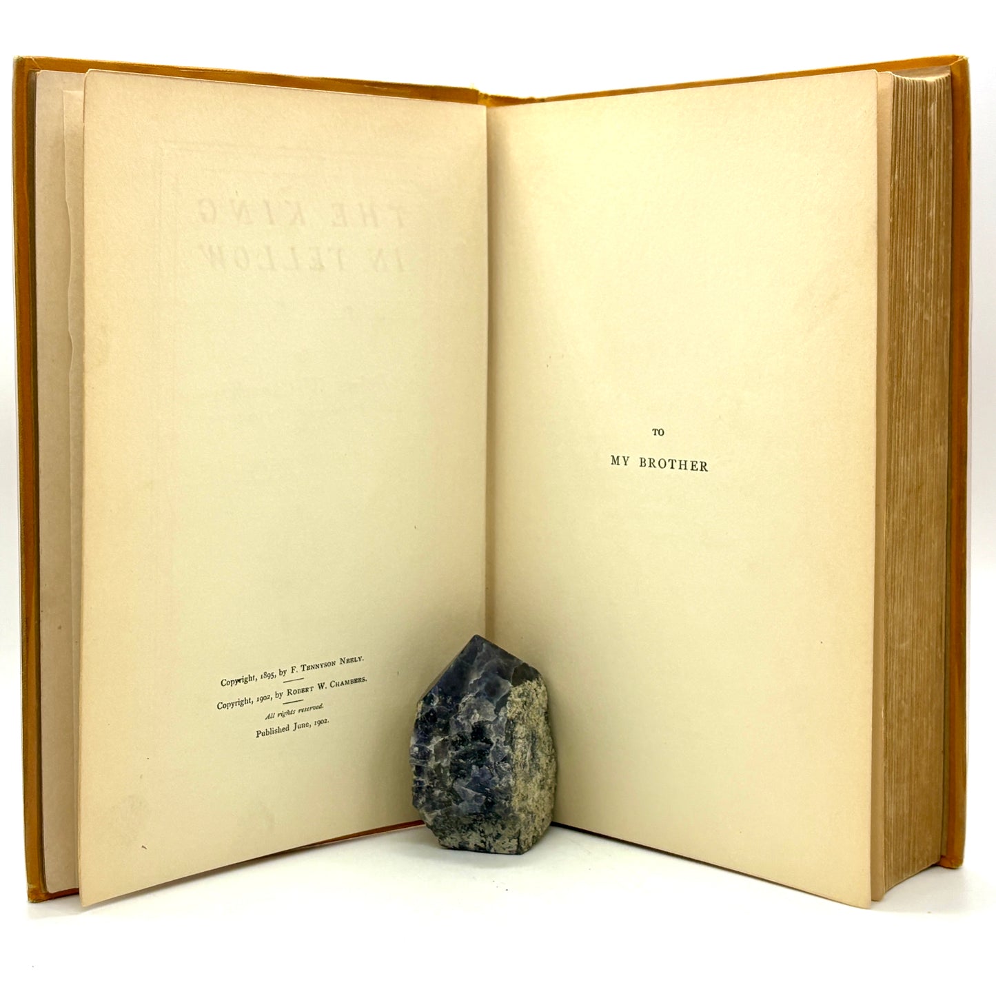 CHAMBERS, Robert W. "The King in Yellow" [Harper & Brothers, 1902]