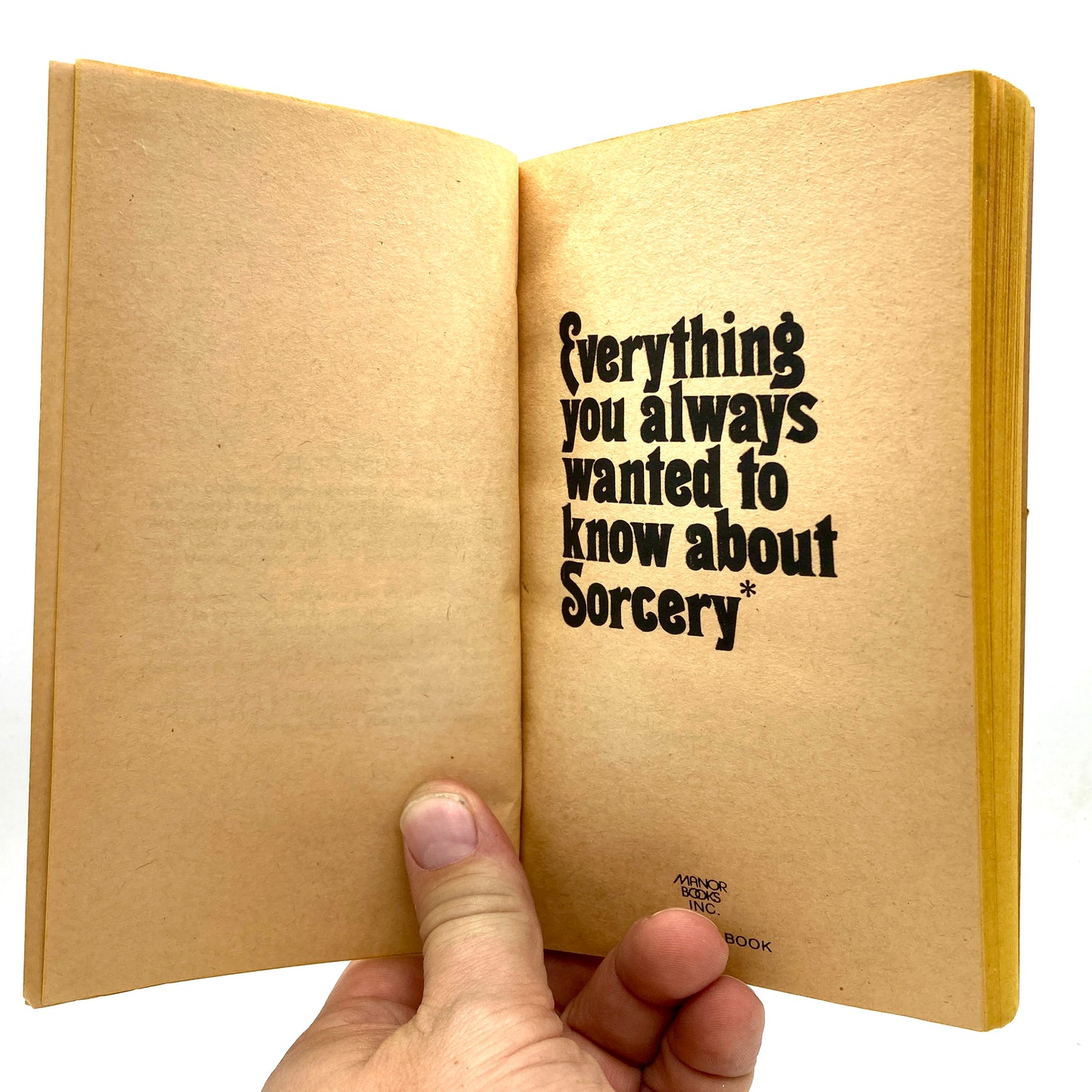 FITZGERALD, Arlene J. "Everything You Always Wanted to Know About Sorcery" [Manor Books, 1973]