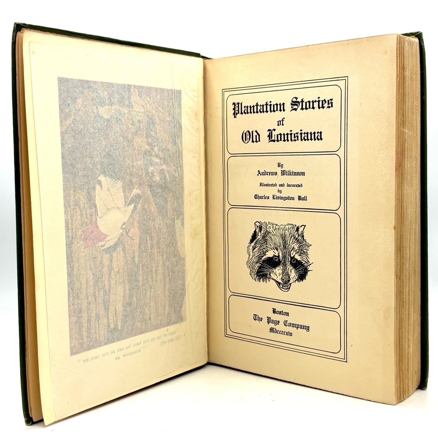 Wilkinson, Andrews “Plantation Stories of Old Louisiana” [Page, 1914] 1st Edition