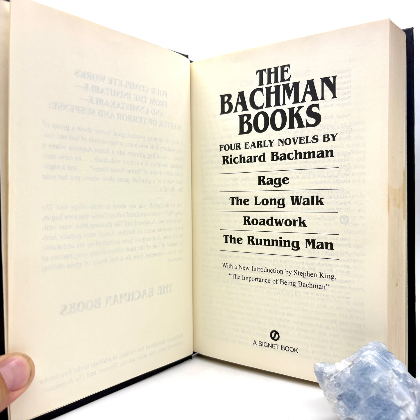 KING, Stephen "The Bachman Books" [Signet, 1996] Incl. "Rage"