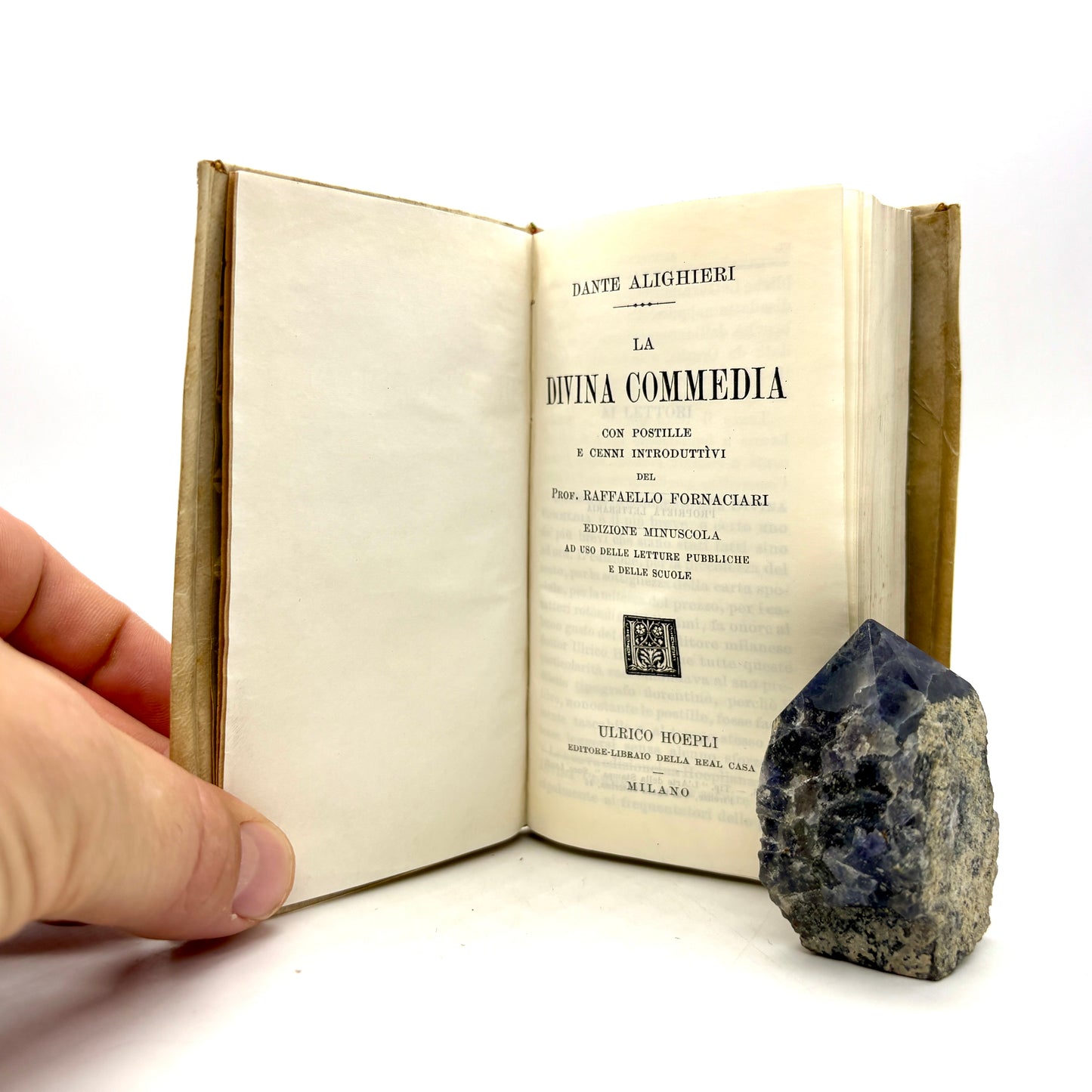 ALIGHIERI, Dante "La Divina Commedia" [Urico Hoepli, c1918] Divine Comedy, Painted Vellum