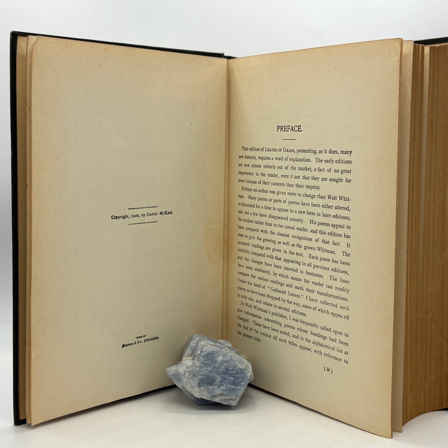 WHITMAN, Walt "Leaves of Grass" [David McKay, 1900]