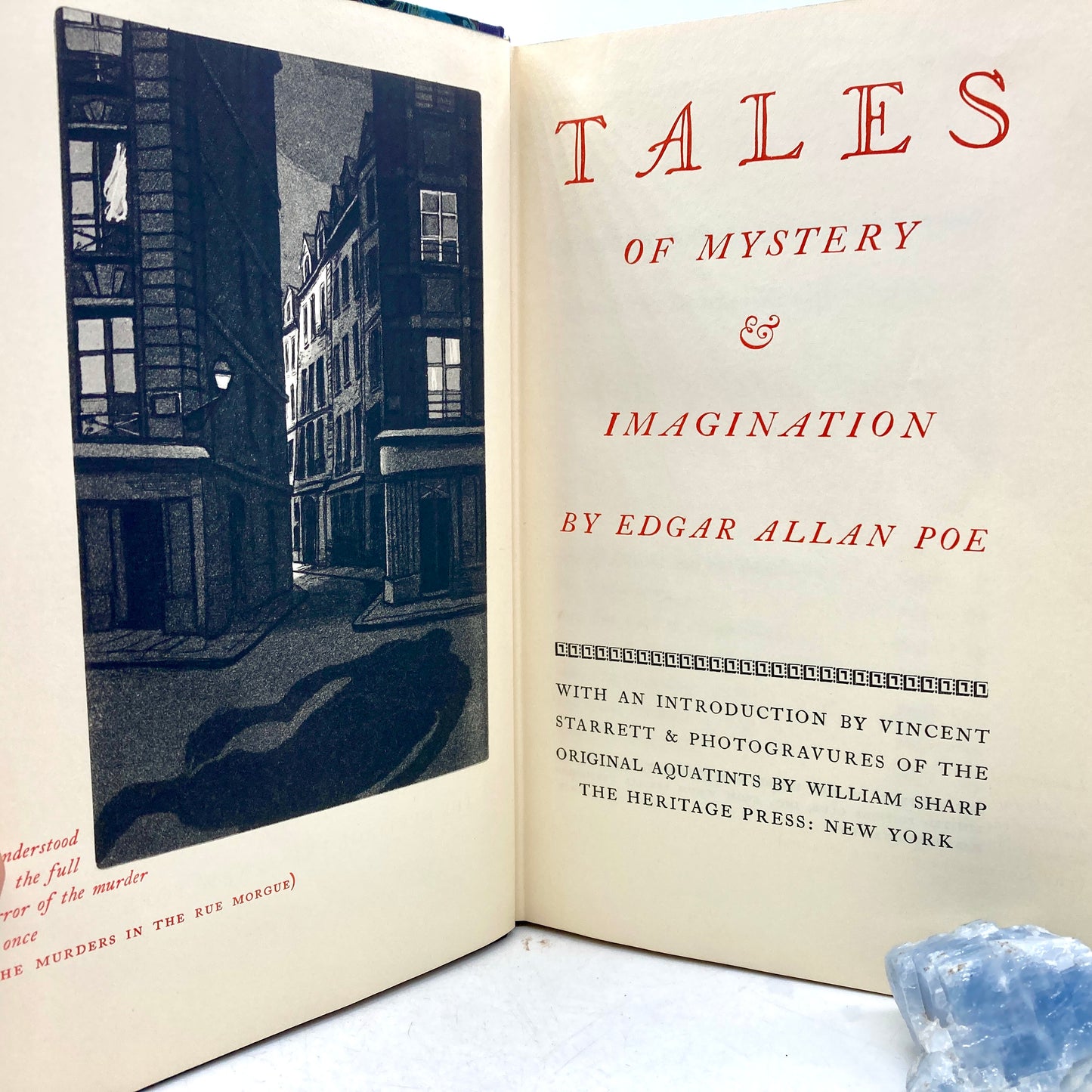 POE, Edgar Allan "Tales of Mystery and Imagination" [Heritage Press, 1941]