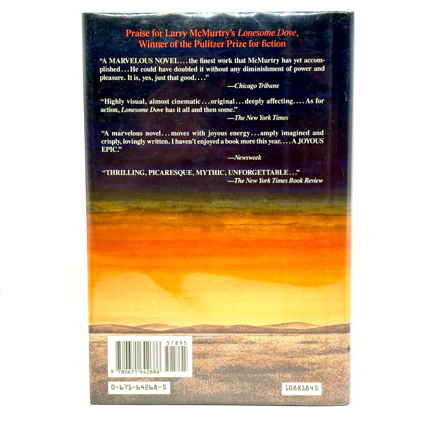 MCMURTRY, Larry "Anything for Billy" [Simon & Schuster, 1988] Inscribed 1st Printing