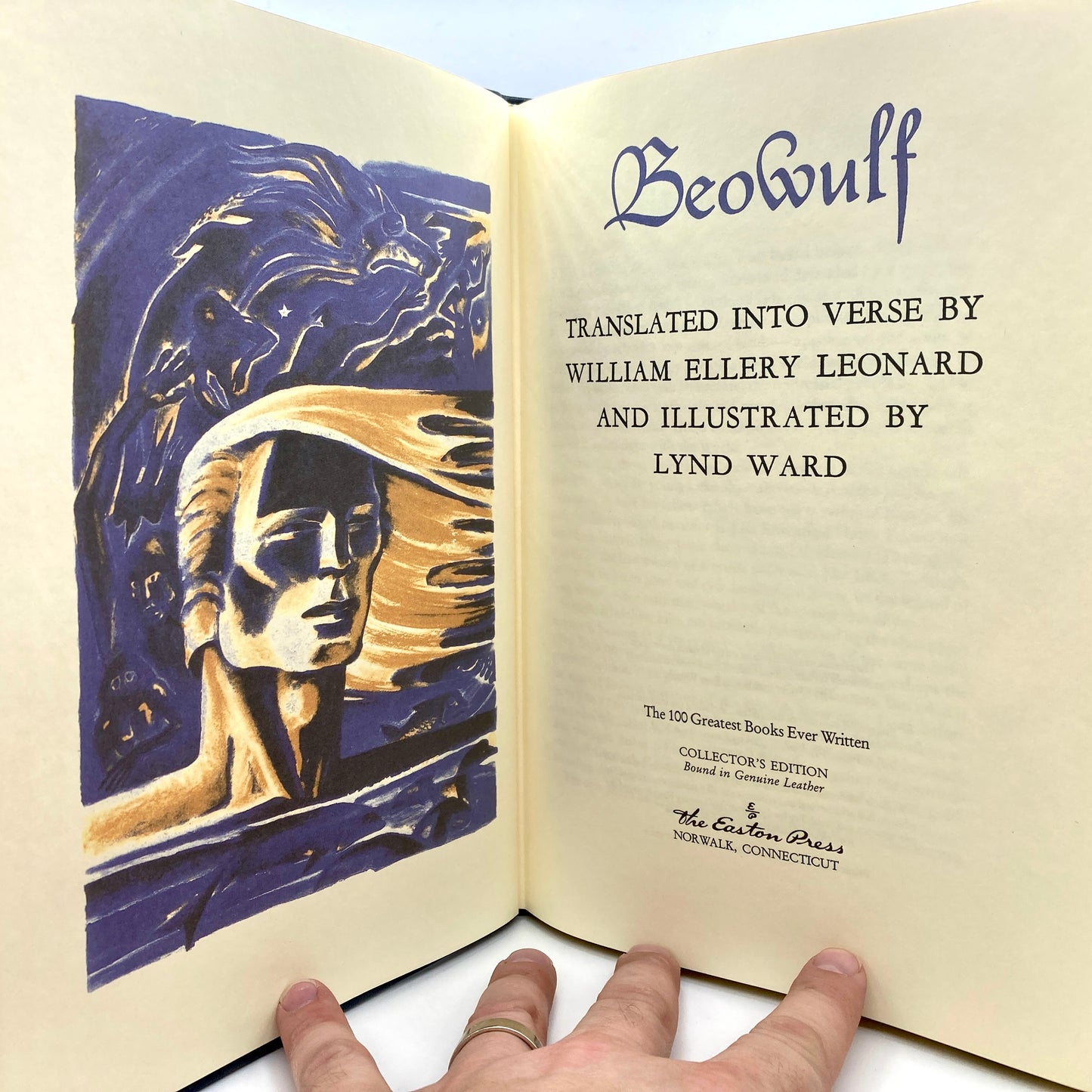 "Beowulf" [Easton Press, 2004] Illustrated by Lynd Ward