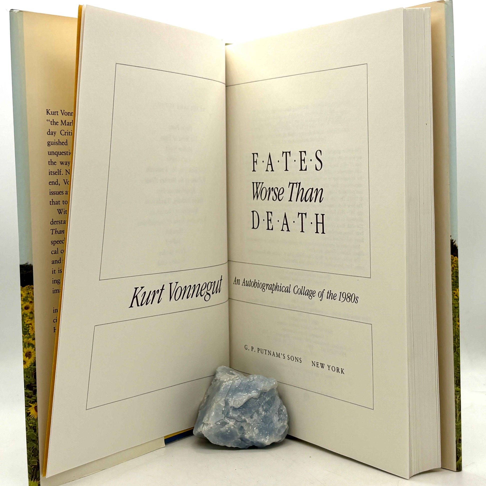 VONNEGUT, Kurt "Fates Worse Than Death" [Putnam’s, 1991] Signed 1st Edition